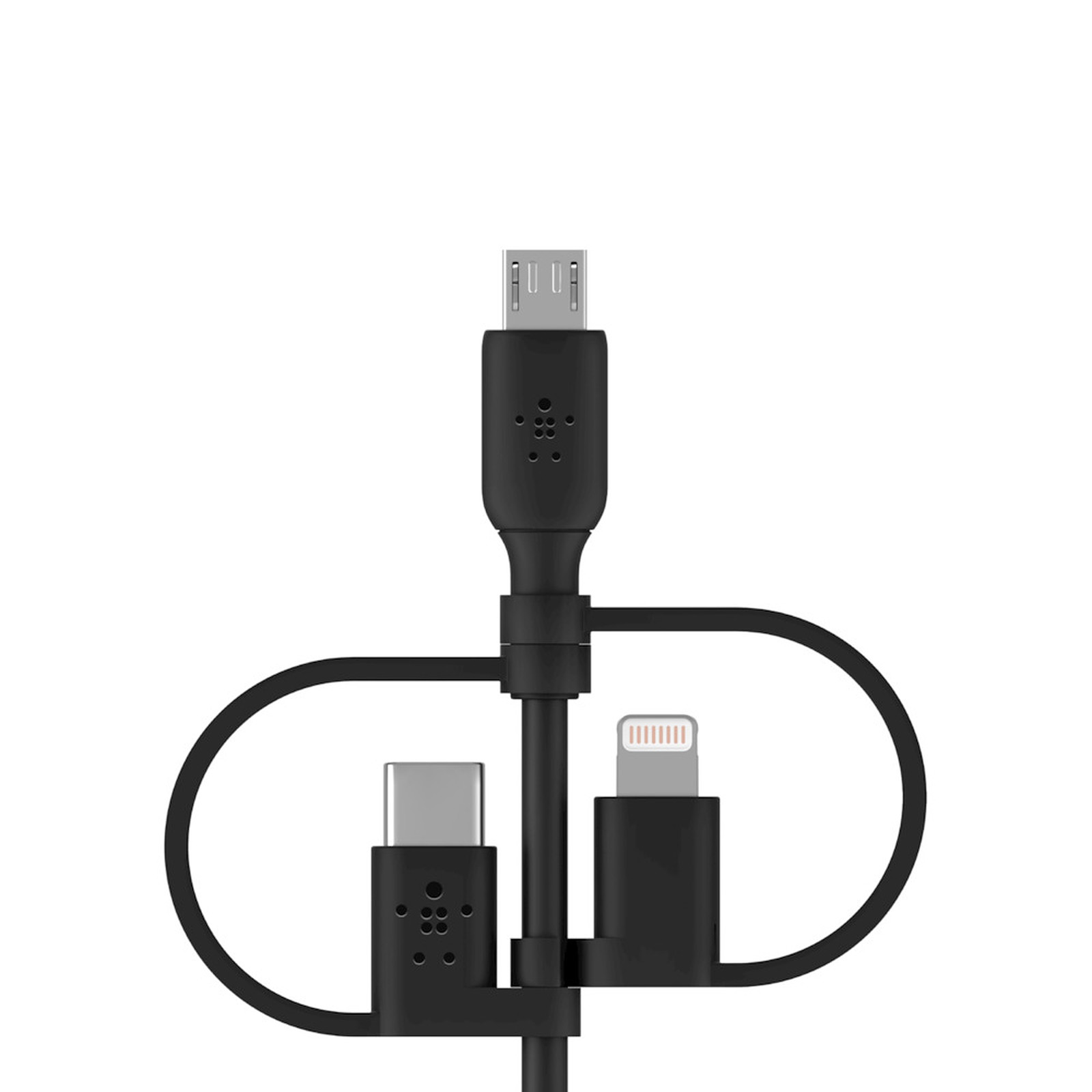 Belkin Cable USB-A vers USB-C, Lightning ou Micro-USB 1m - Accessoires Apple Belkin