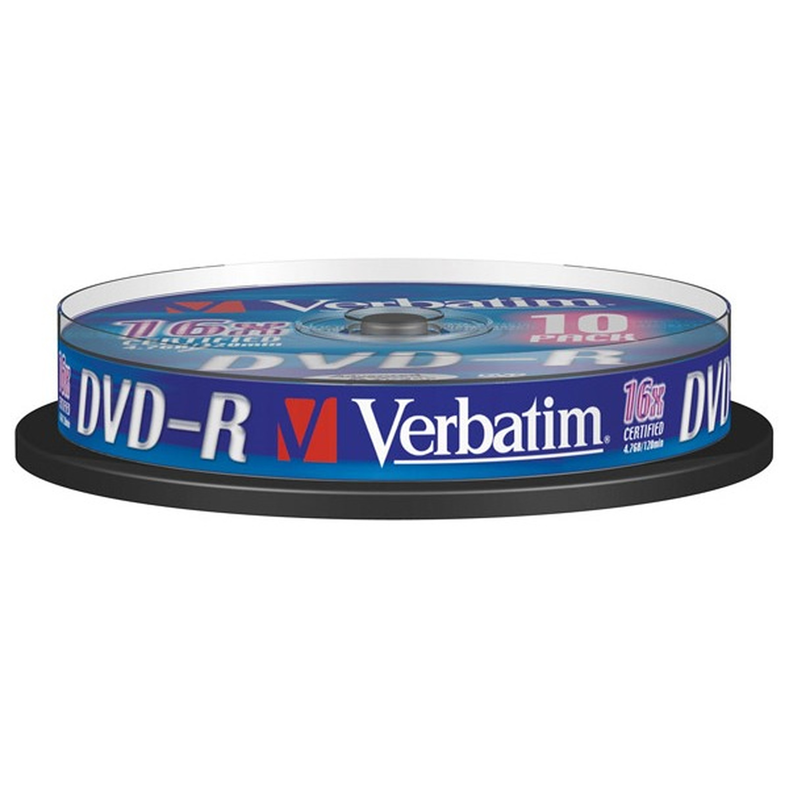 Verbatim DVD-R 4.7 Go 16x (par 10, spindle) - DVD vierge Verbatim