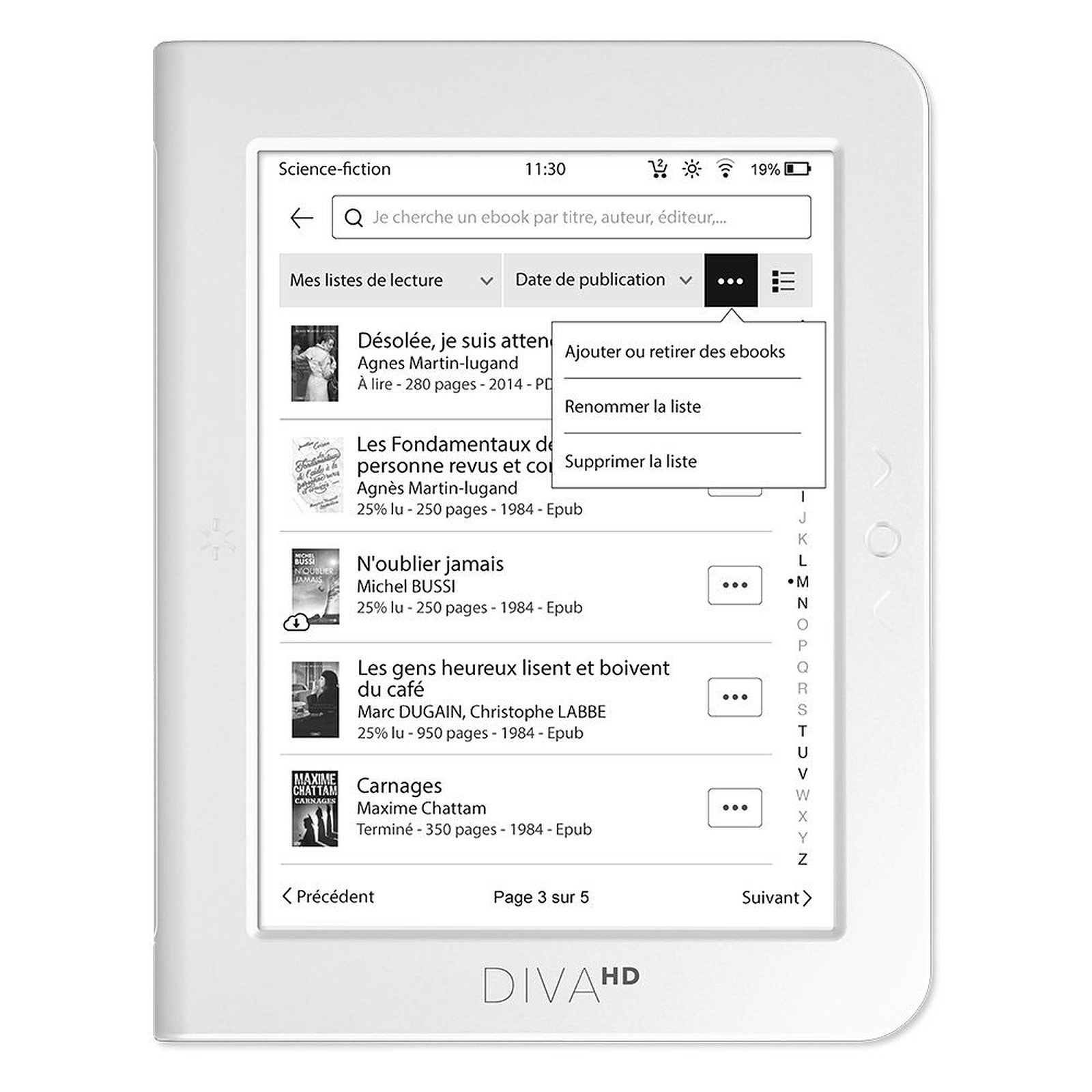 Bookeen Diva HD - Liseuse eBook Bookeen