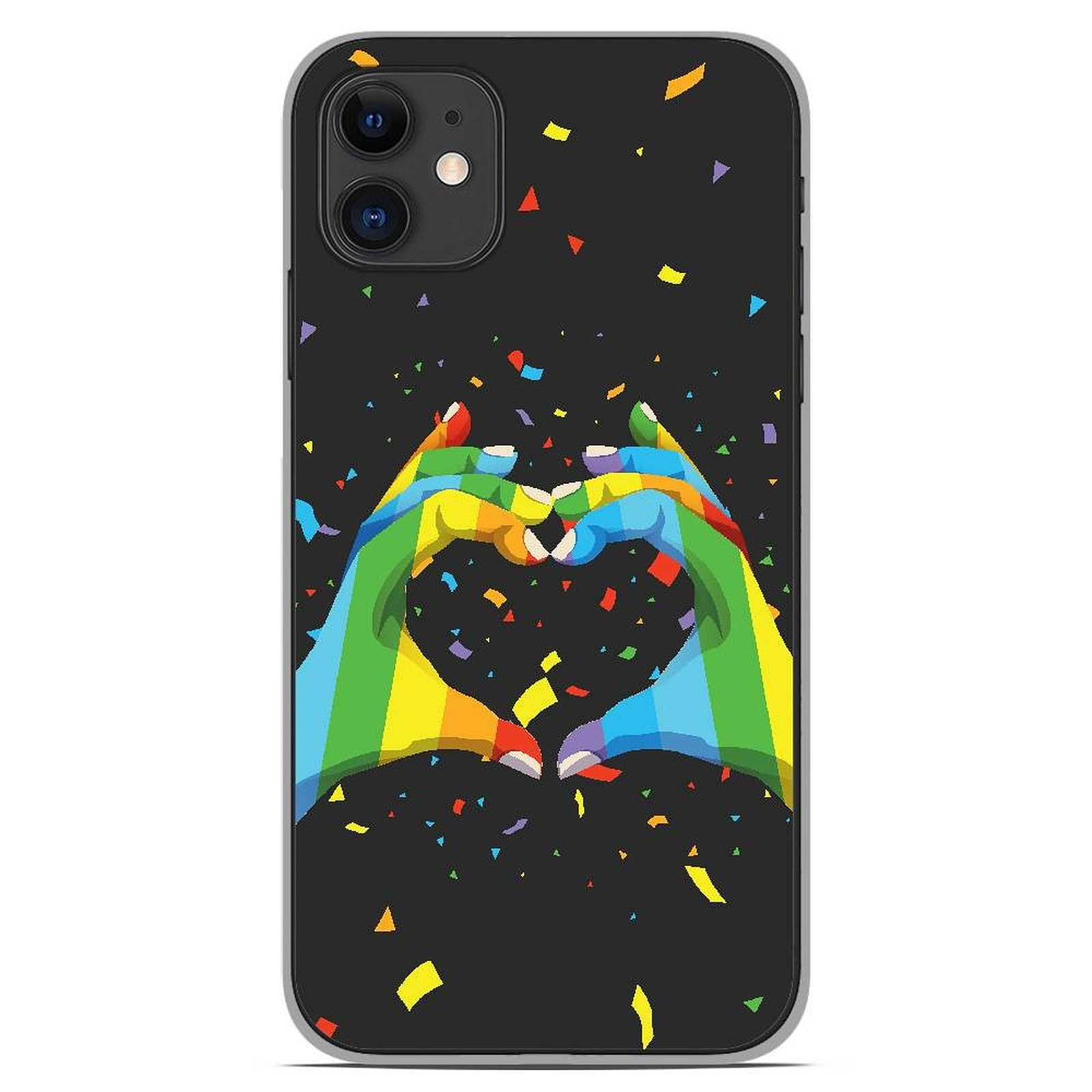 1001 Coques Coque silicone gel Apple iPhone 11 motif LGBT - Coque telephone 1001Coques