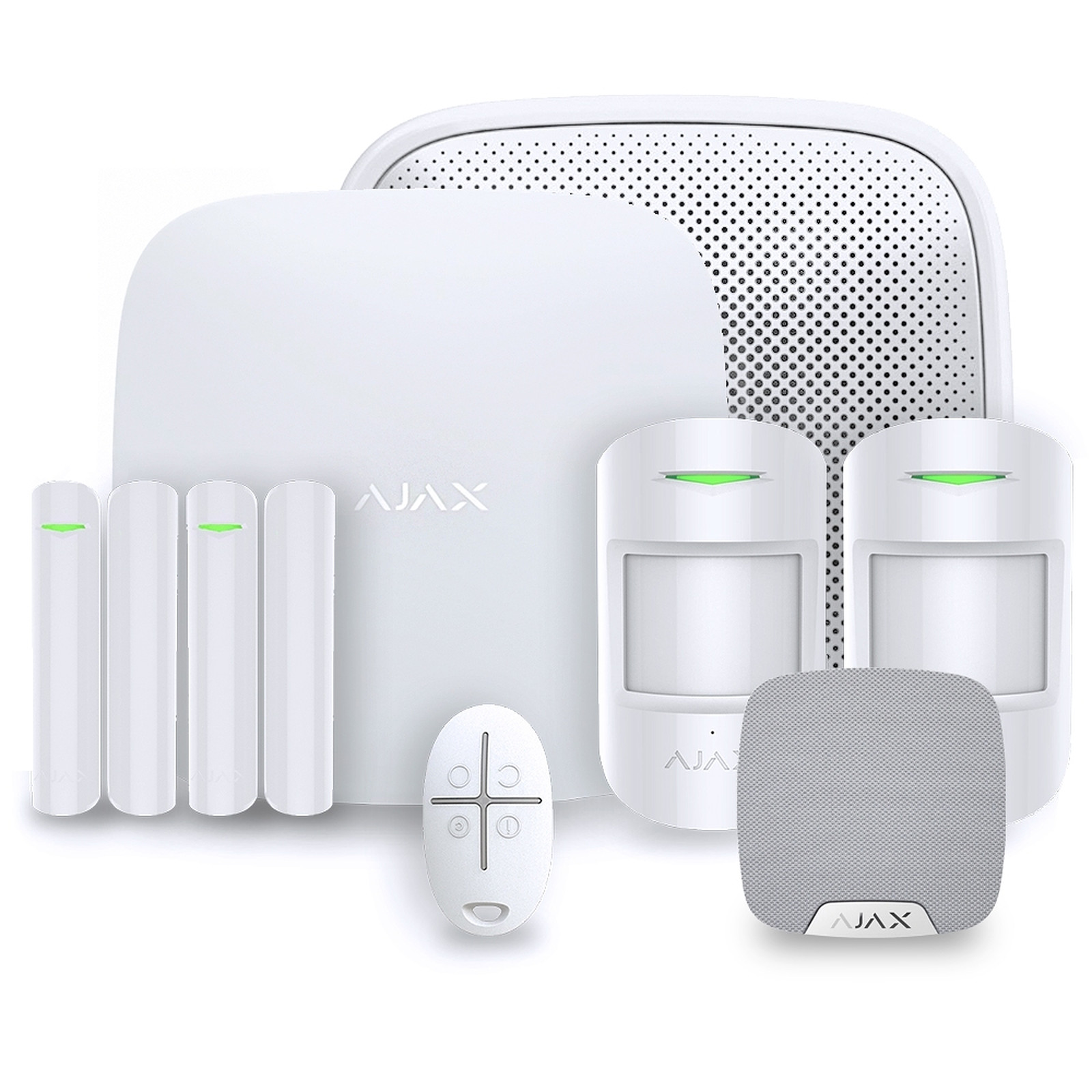Ajax - Alarme maison StarterKit blanc - Kit 3 - Kit alarme Ajax Systems