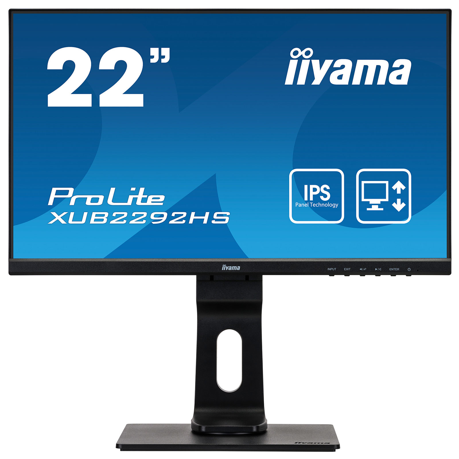 iiyama 21.5" LED - ProLite XUB2292HS-B1 - Ecran PC iiyama