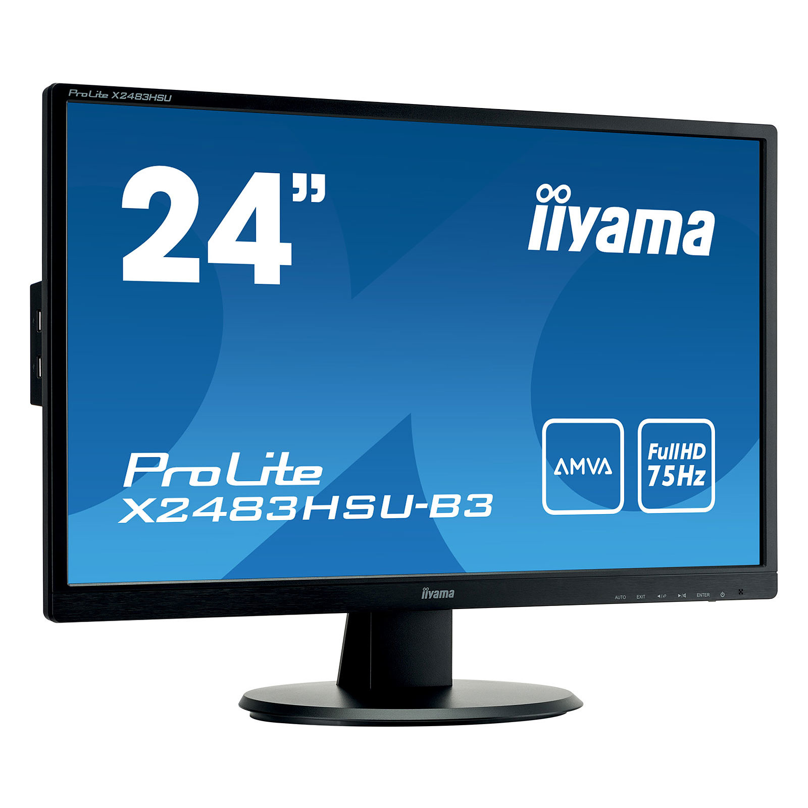 iiyama 24" LED - ProLite X2483HSU-B3 - Ecran PC iiyama