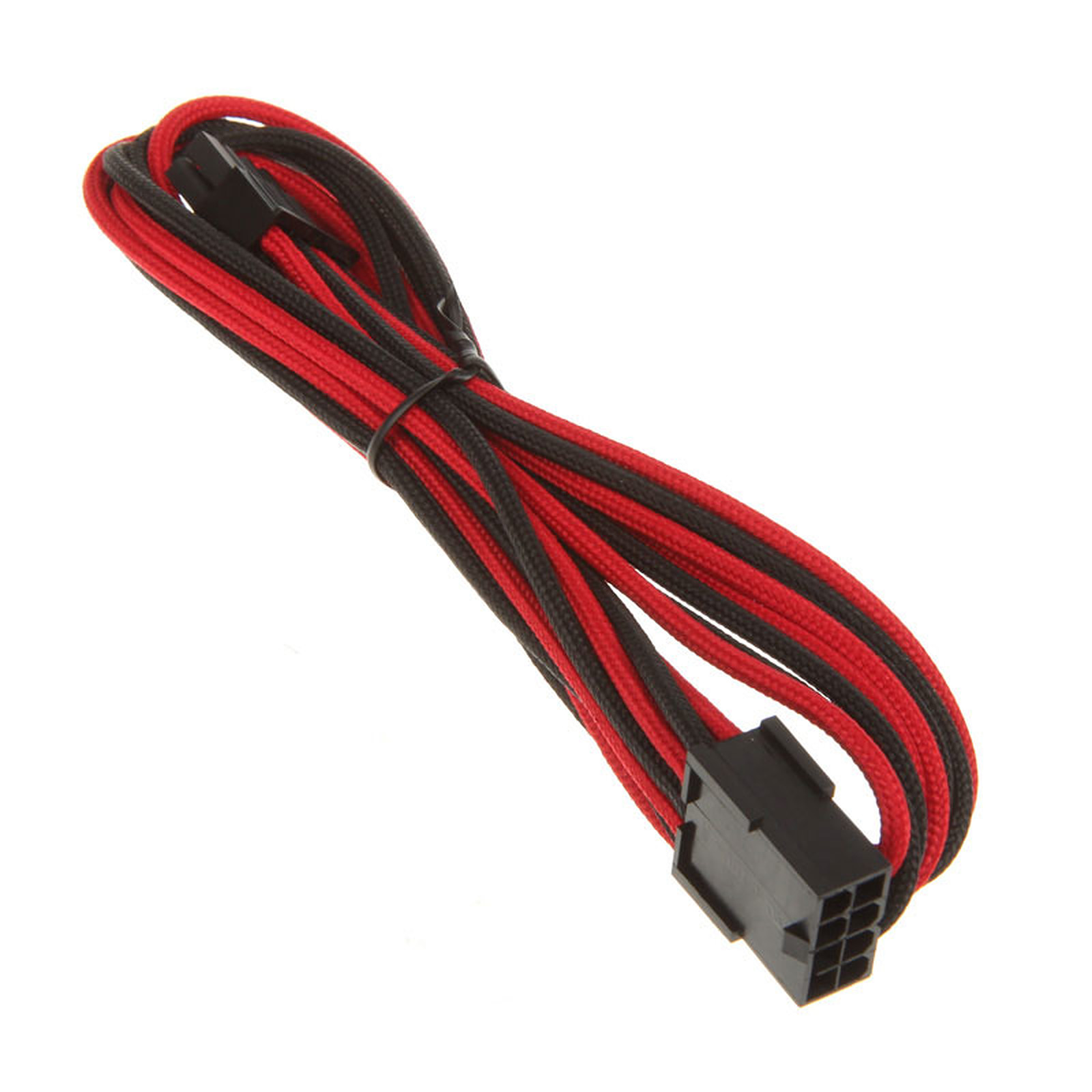 BitFenix Alchemy Red/Black - Extension d'alimentation gainee - PCI Express 8 broches - 45 cm · Occasion - Alimentation BitFenix - Occasion