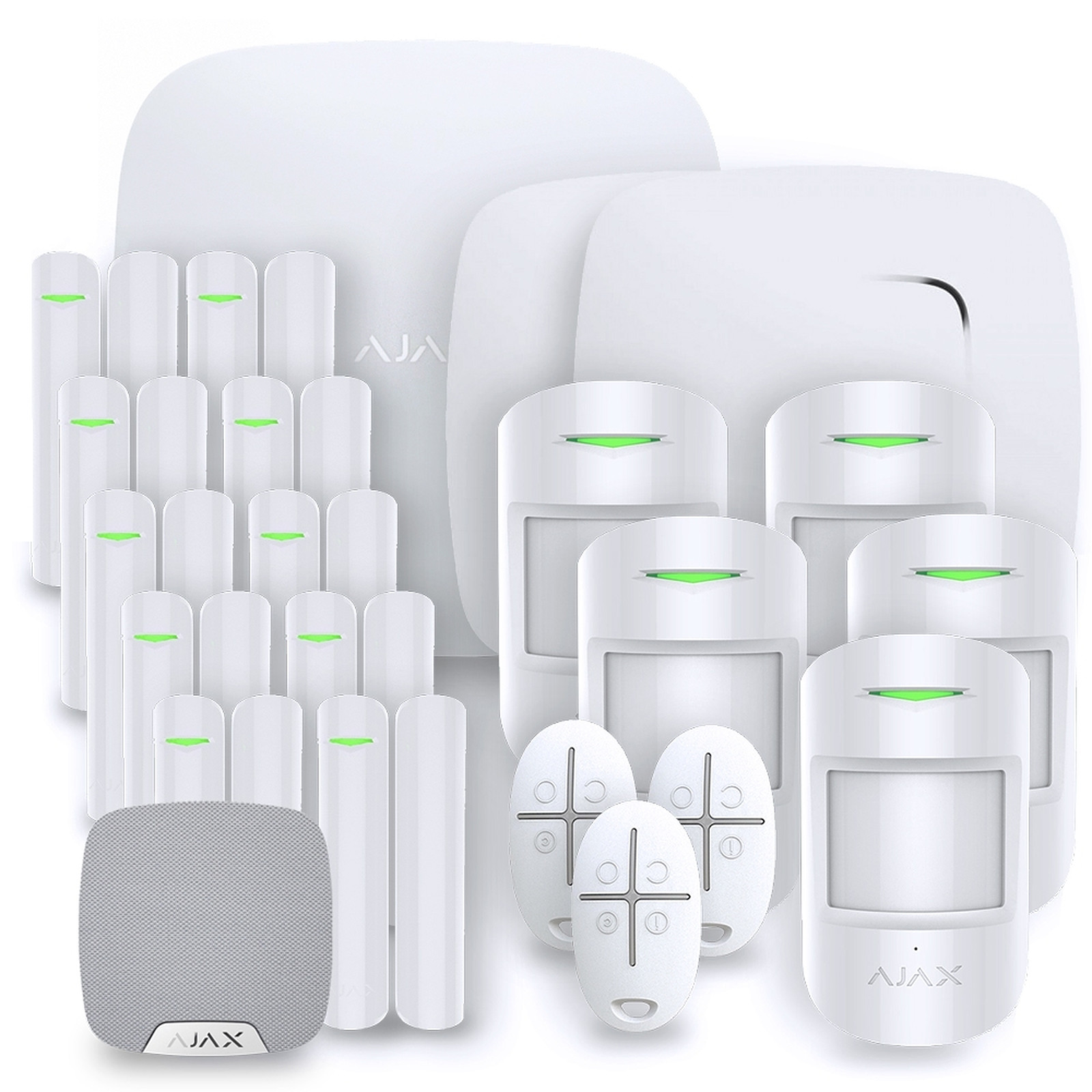Ajax - Alarme maison StarterKit blanc - Kit 8 - Kit alarme Ajax Systems