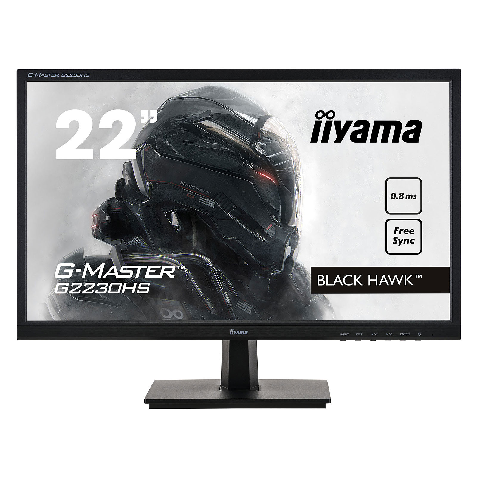 iiyama 21.5" LED - G-Master G2230HS-B1 Black Hawk - Ecran PC iiyama