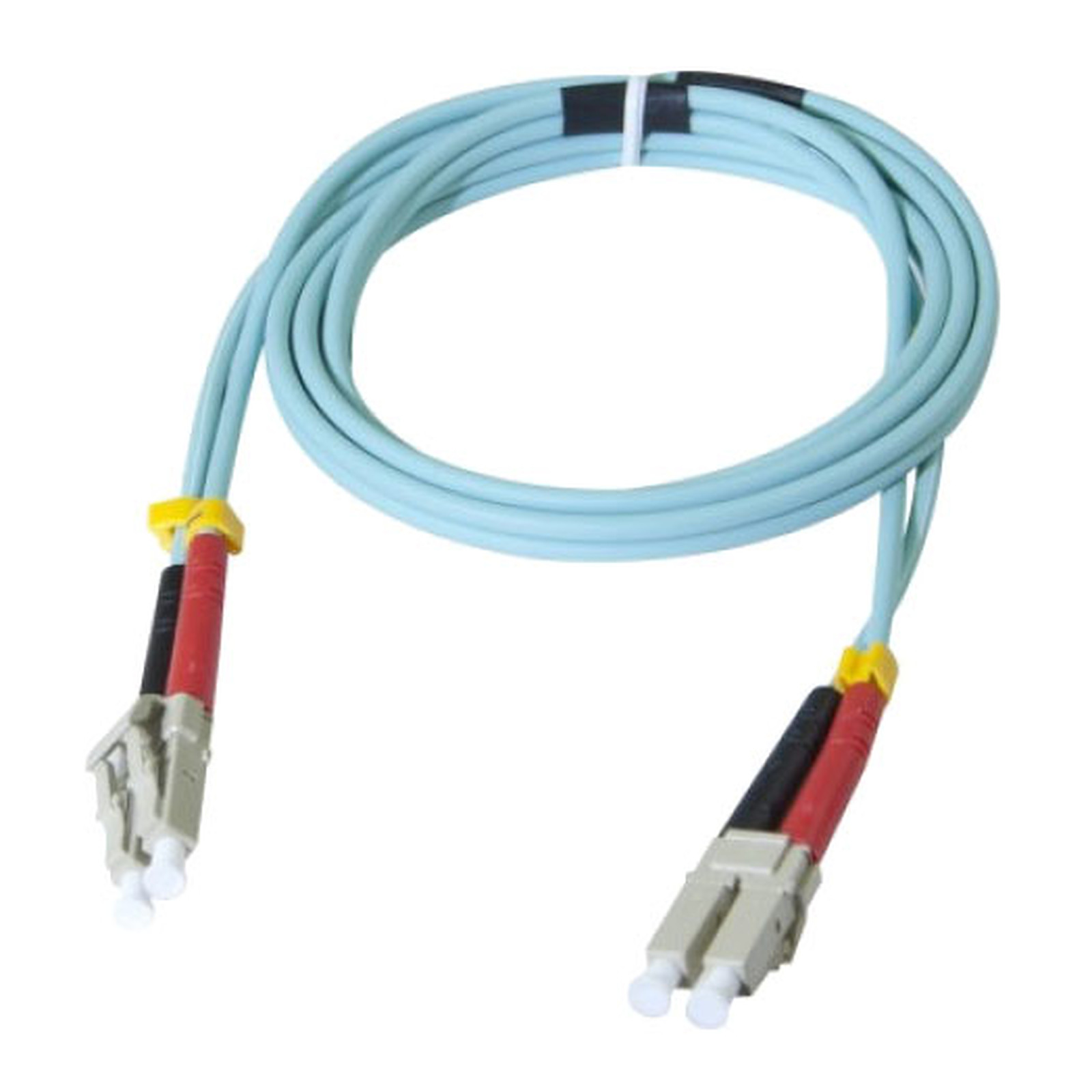 Jarretière optique duplex multimode 3mm OM3 LC-UPC/LC-UPC (5 mètres) - Cable fibre Optique Generique