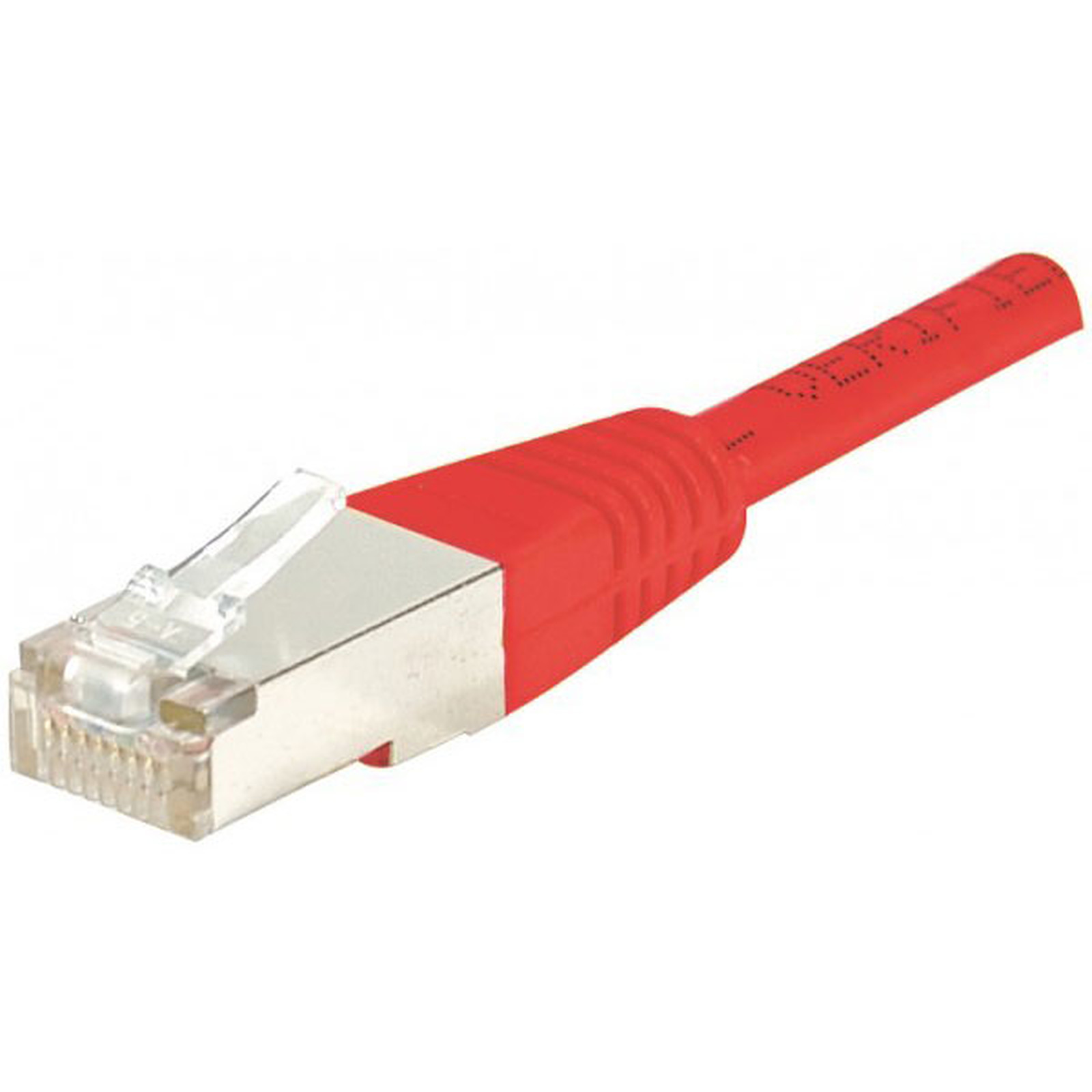 Cable RJ45 categorie 5e F/UTP 0.5 m (Rouge) - Cable RJ45 Generique
