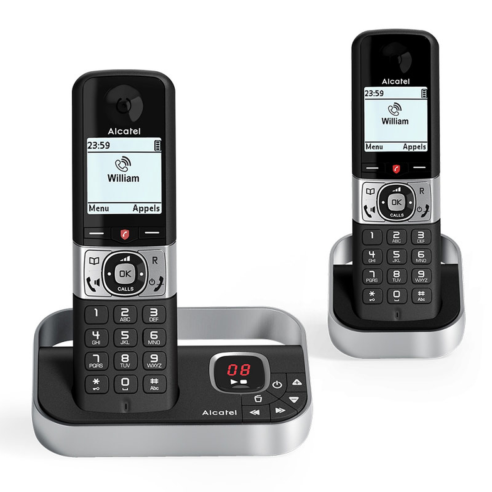 Alcatel F890 Voice Duo Noir - Telephone sans fil Alcatel