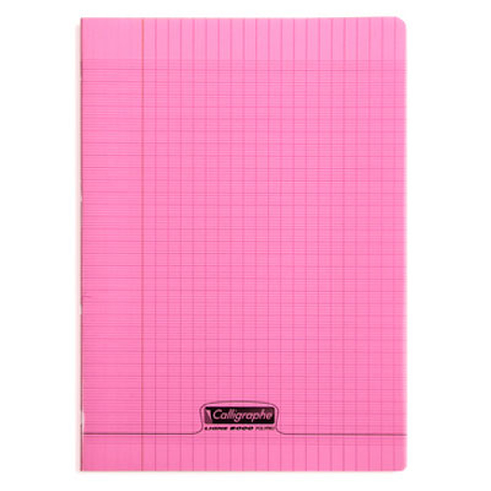 Calligraphe 8000 Polypro Cahier 96 pages 21 x 29.7 cm seyes grands carreaux Rose - Cahier Calligraphe