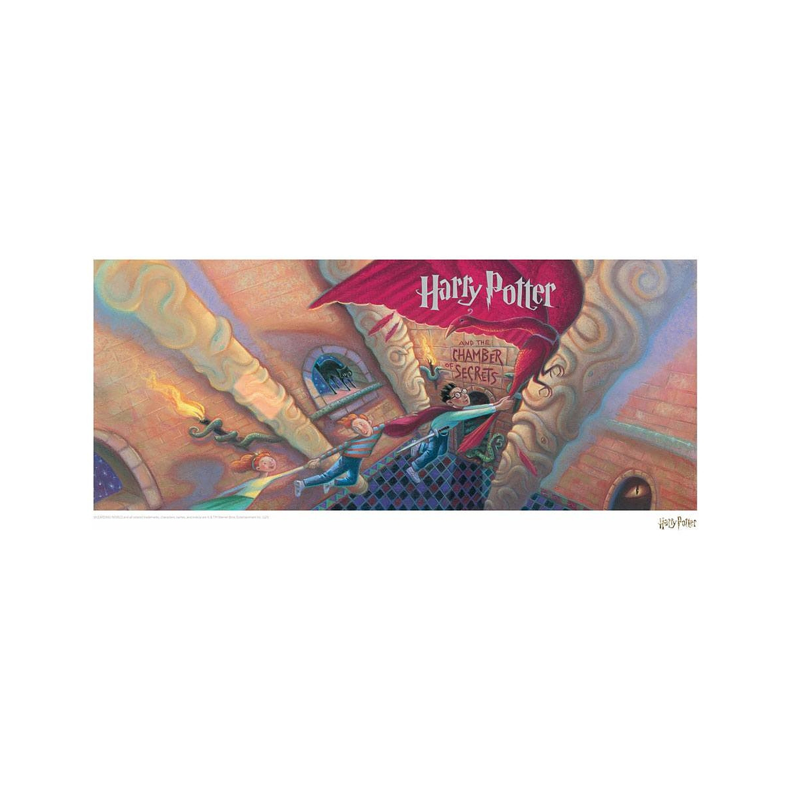 Harry Potter - Lithographie Chamber of Secrets Book Cover Artwork Limited Edition 42 x 30 cm - Posters Fanattik