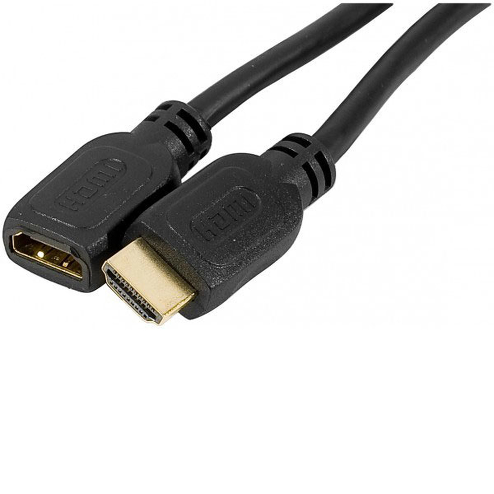 Rallonge HDMI male/femelle (plaque or) - (3 mètres) - HDMI Generique