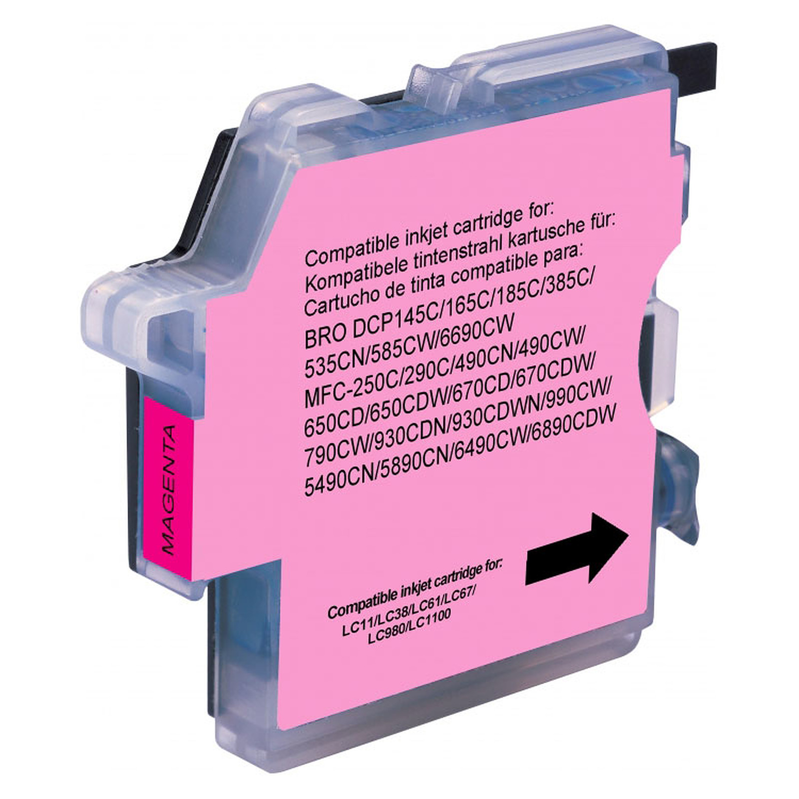 Cartouche compatible LC-980 et LC-1100 (Magenta) - Cartouche imprimante Generique