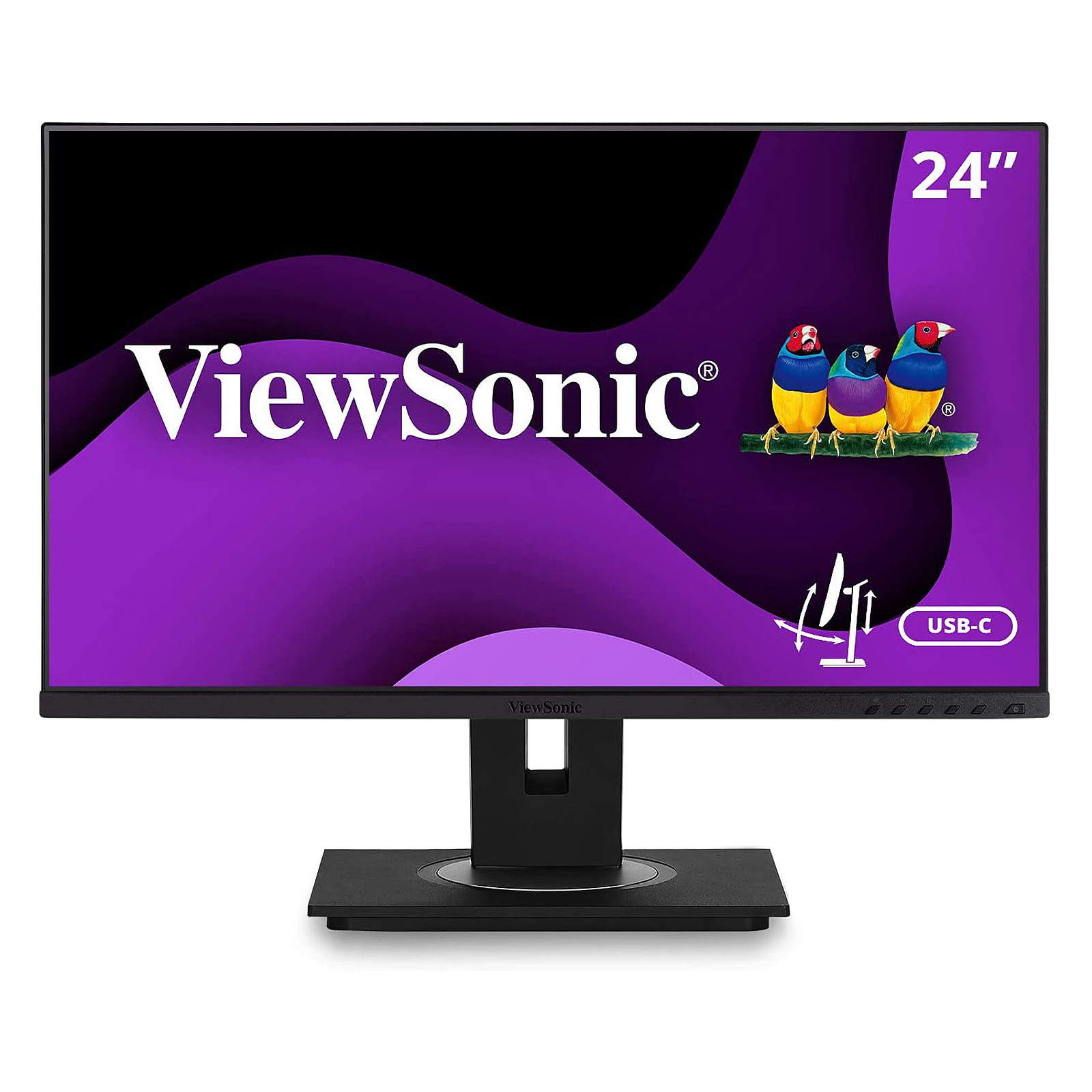 ViewSonic 23.8" LED - VG2456 - Ecran PC ViewSonic