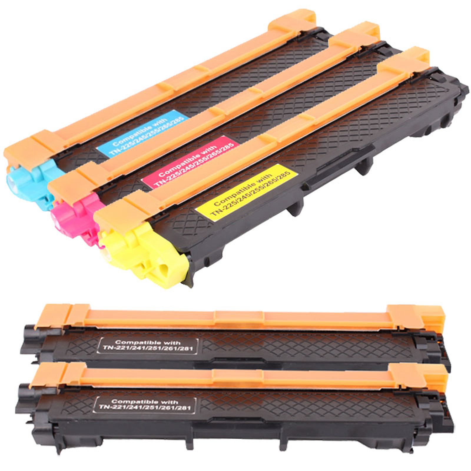 Multipack toners compatibles Brother TN-241 ( Cyan, magenta, jaune et noir) - Toner imprimante Generique