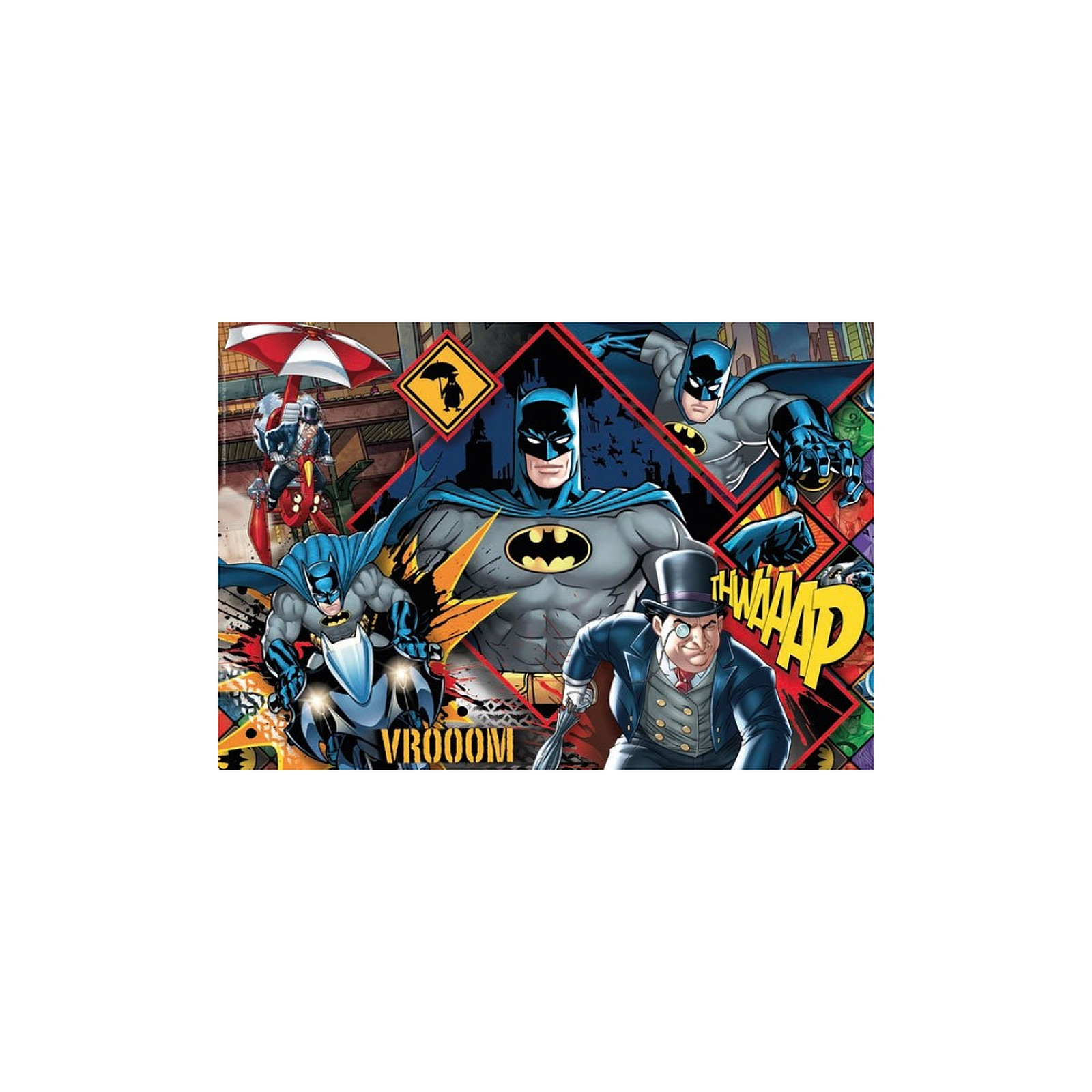 DC Comics - Puzzle Supercolor Batman (180 pièces) - Puzzle Clementoni