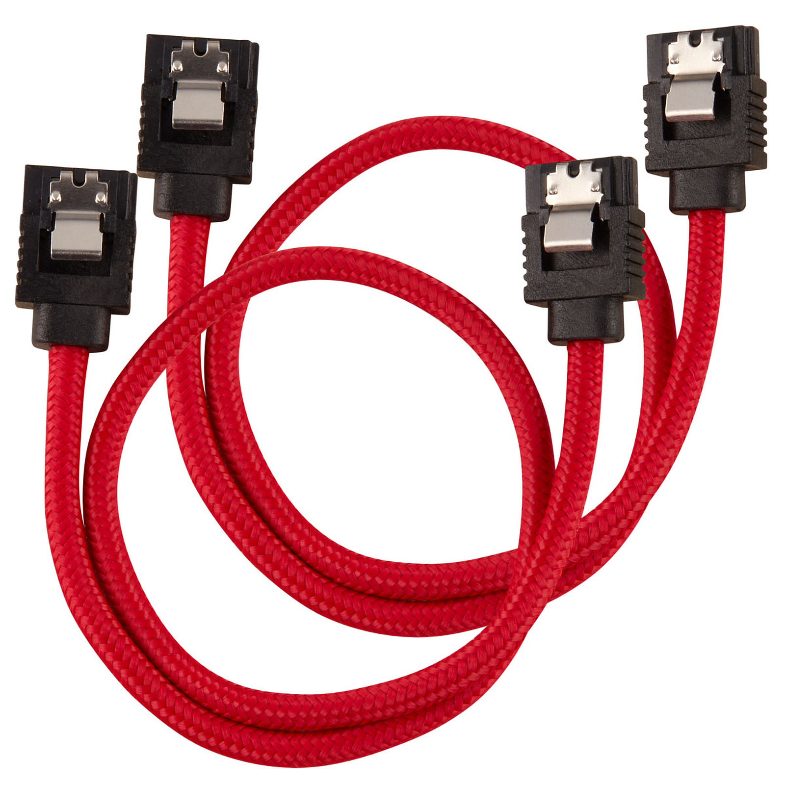 Corsair Cable SATA gaine Premium 30 cm (coloris rouge) - Serial ATA Corsair