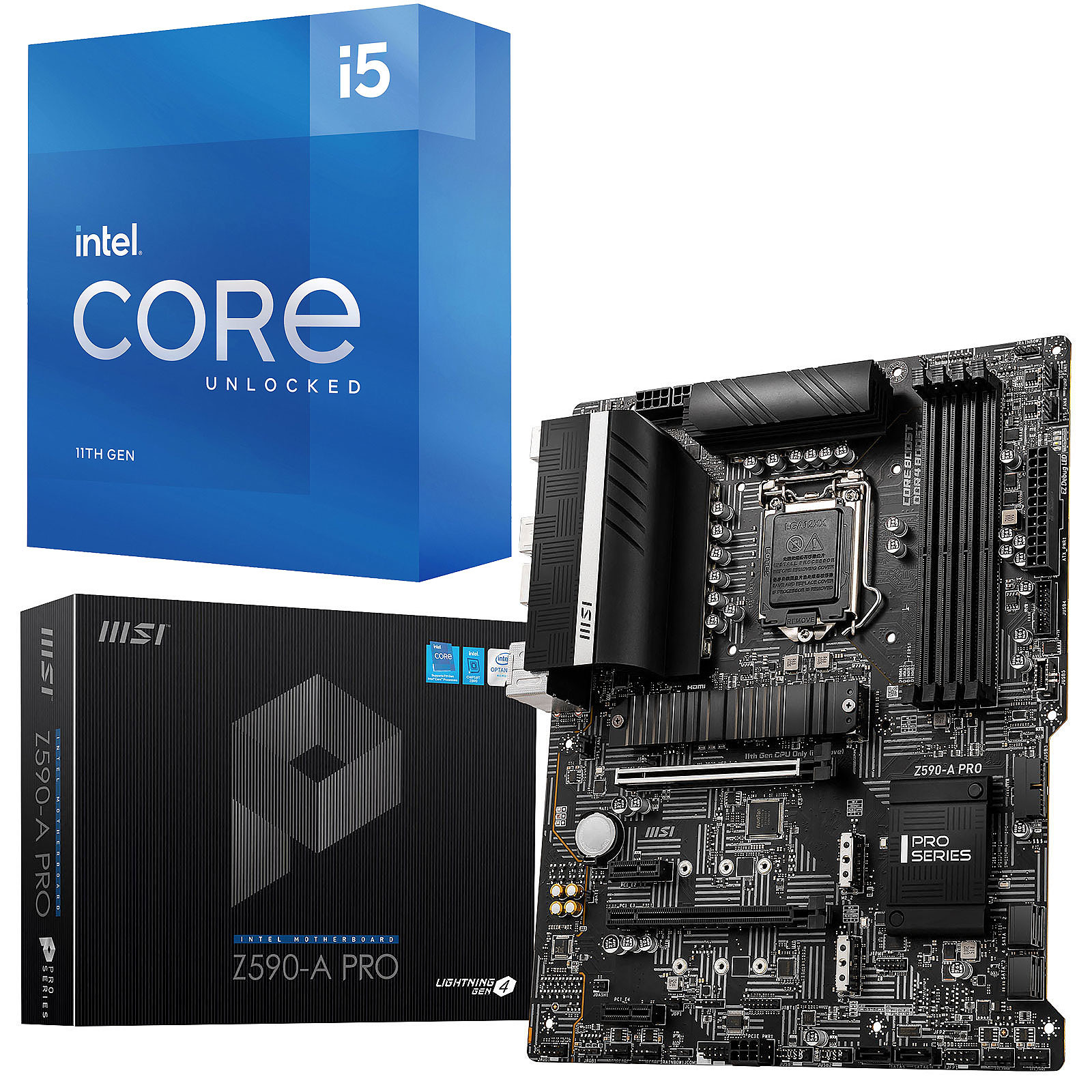Kit Upgrade PC Core i5K MSI Z590-A PRO - Kit upgrade PC MSI