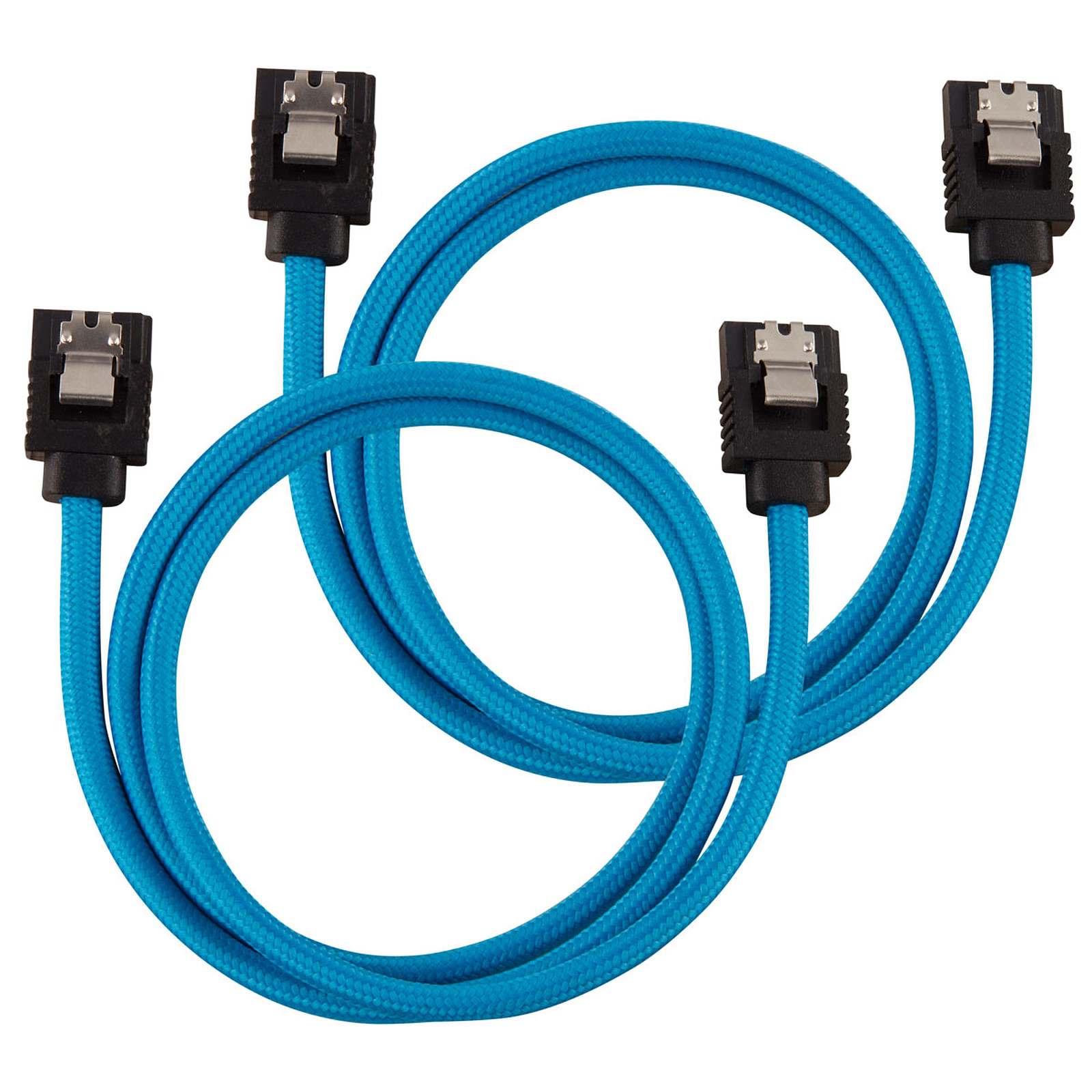 Corsair Cables SATA gaines 60 cm (coloris bleu) - Serial ATA Corsair