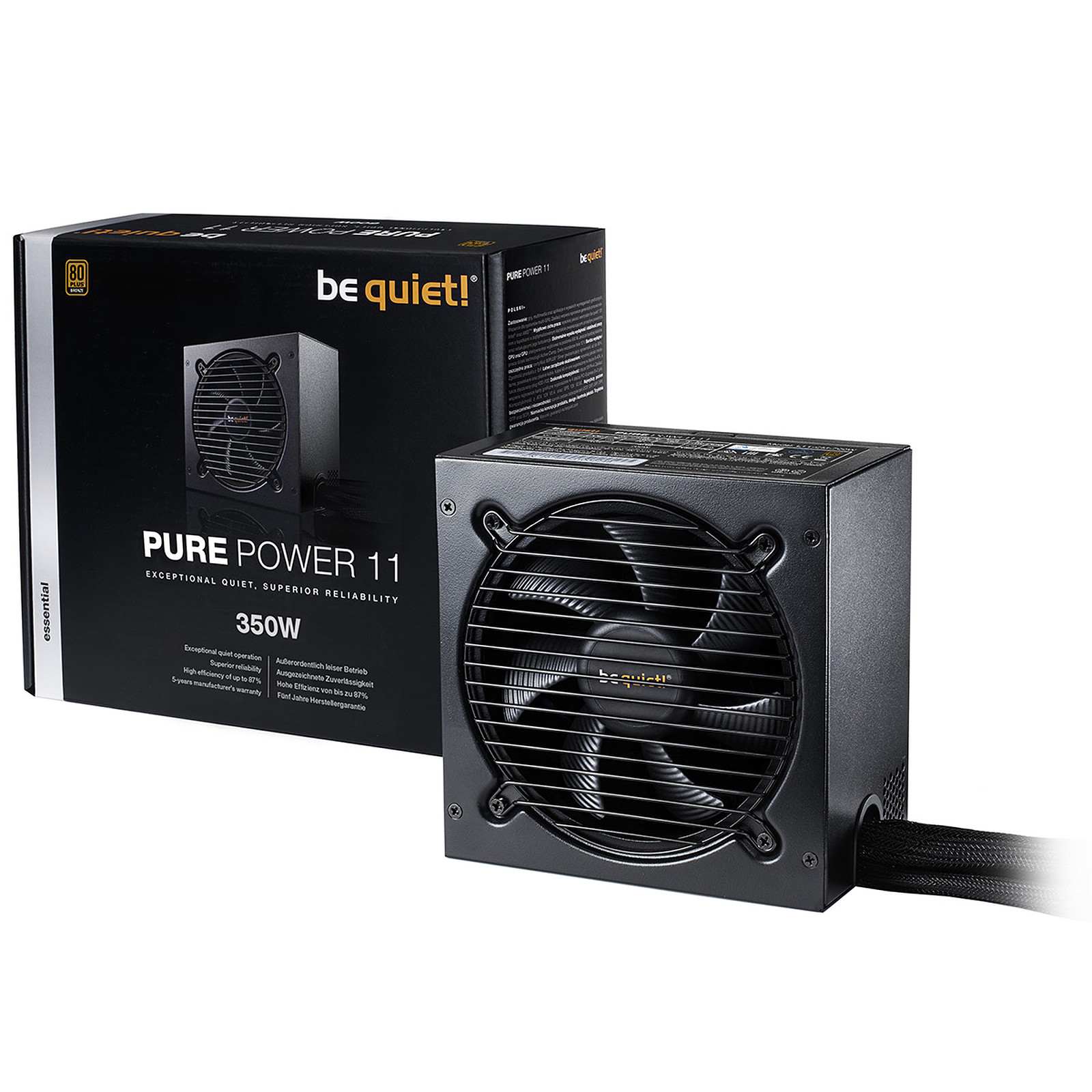 be quiet! Pure Power 11 350W 80PLUS Bronze - Alimentation PC Be Quiet !