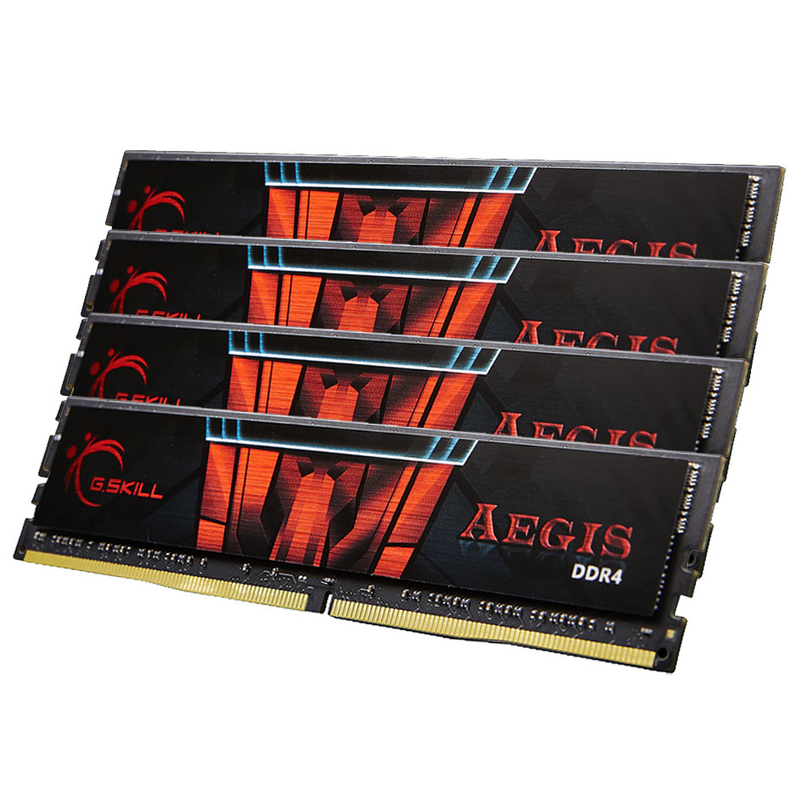G.Skill Aegis 64 Go (4 x 16 Go) DDR4 2400 MHz CL15 - Memoire PC G.Skill