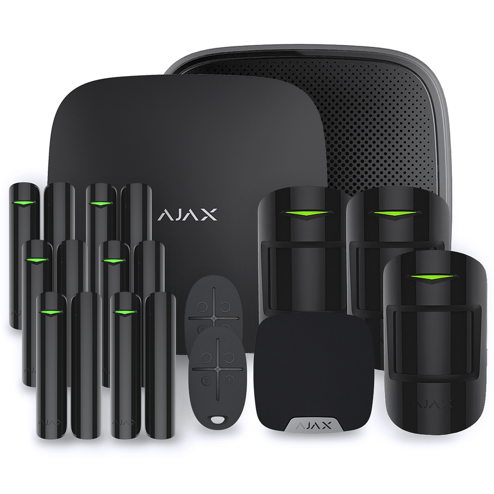 Ajax - Alarme maison StarterKit Plus noir - Kit 5 - Kit alarme Ajax Systems