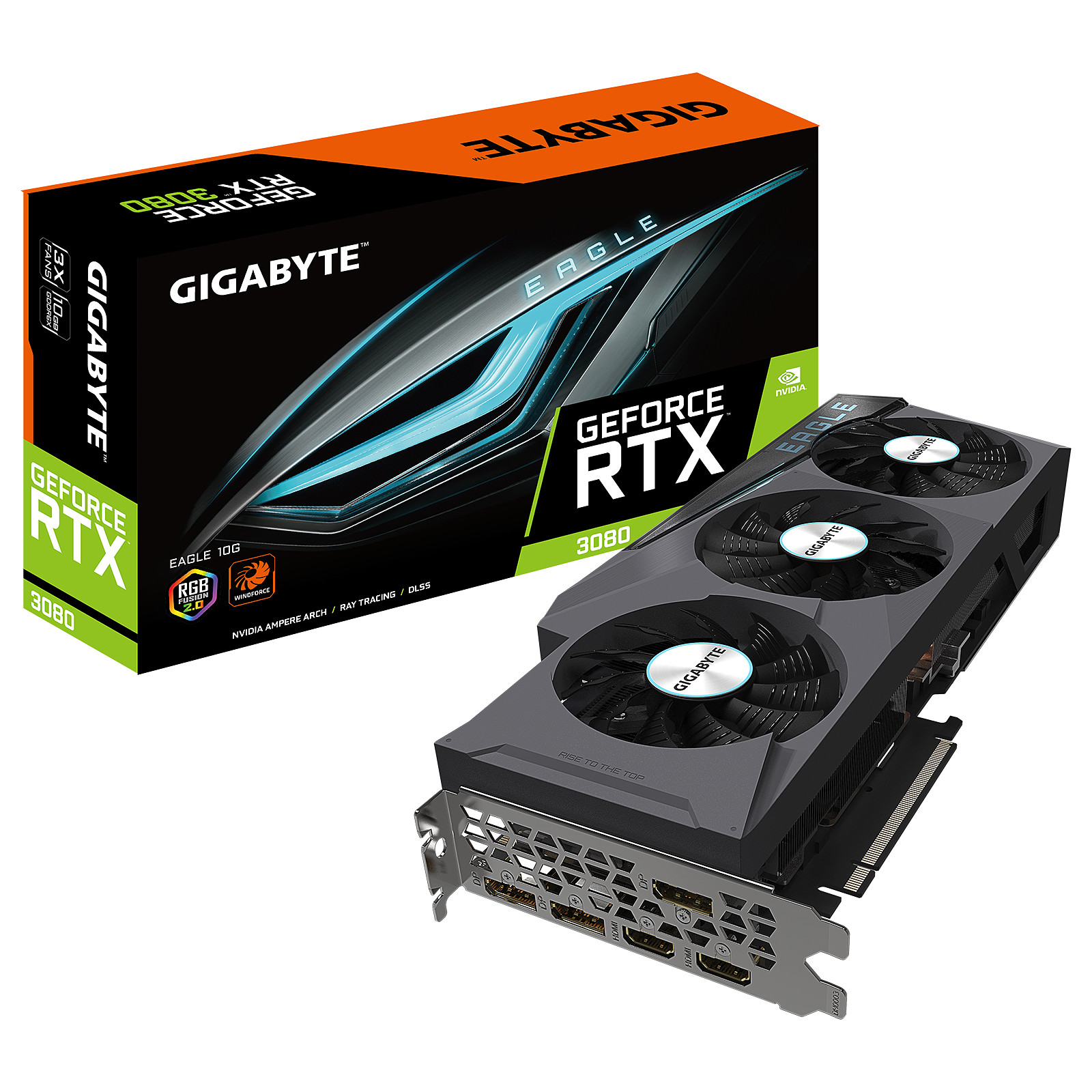 Gigabyte GeForce RTX 3080 EAGLE 10G (LHR) - Carte graphique Gigabyte