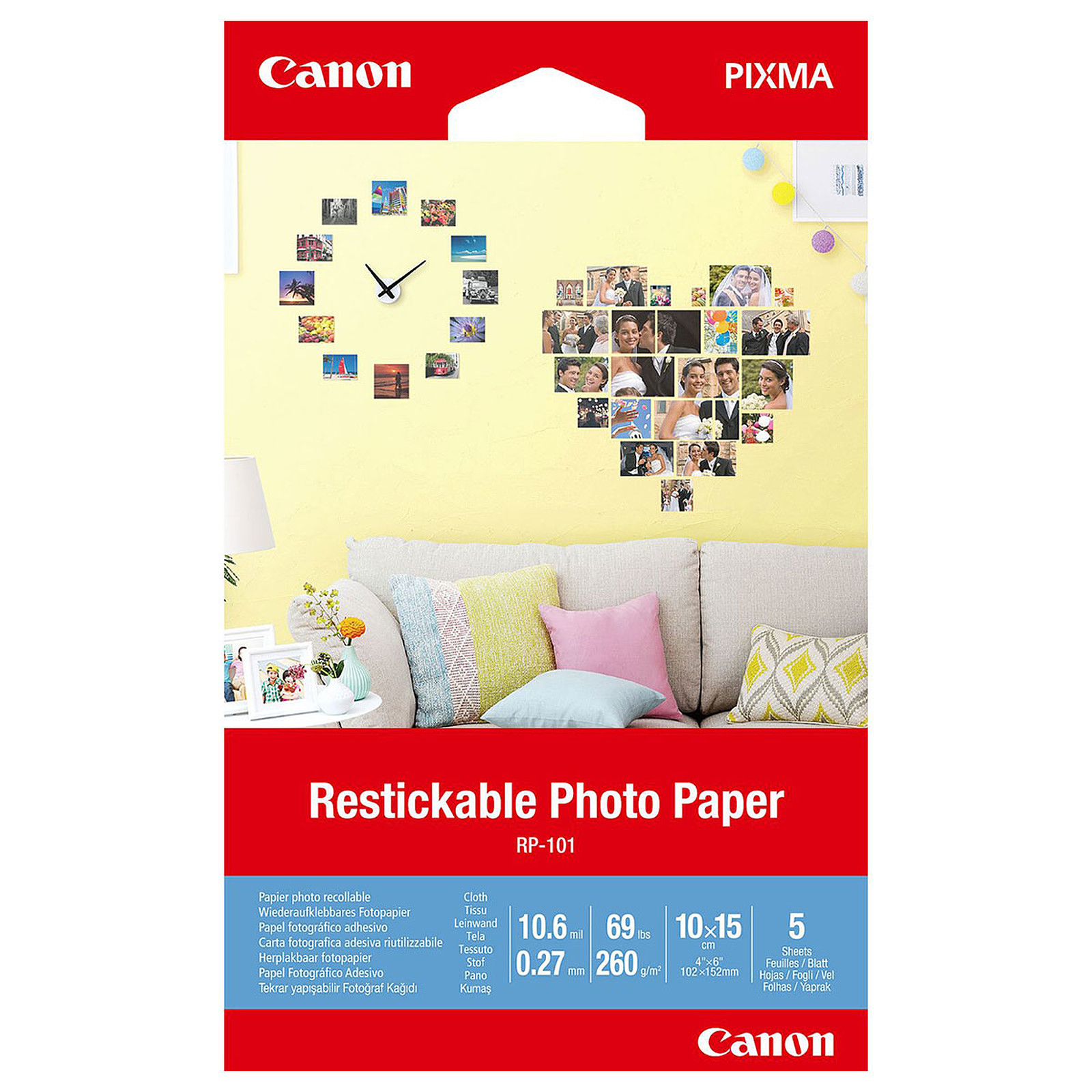 Canon RP-101 Autocollant Repositionnable - Papier imprimante Canon