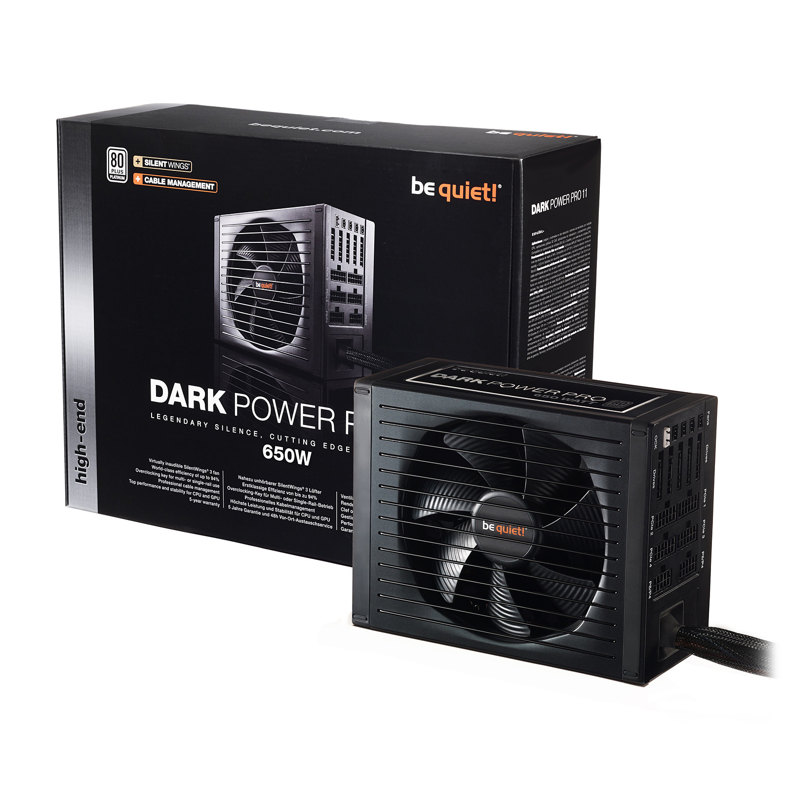 be quiet! Dark Power Pro 11 650W 80PLUS Platinum - Alimentation PC Be Quiet !