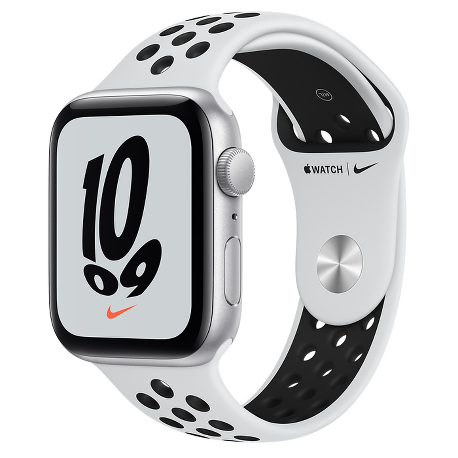 Apple Watch Nike SE GPS Silver Aluminium Sport Band Pure Platinum/Black 44 mm - Montre connectee Apple