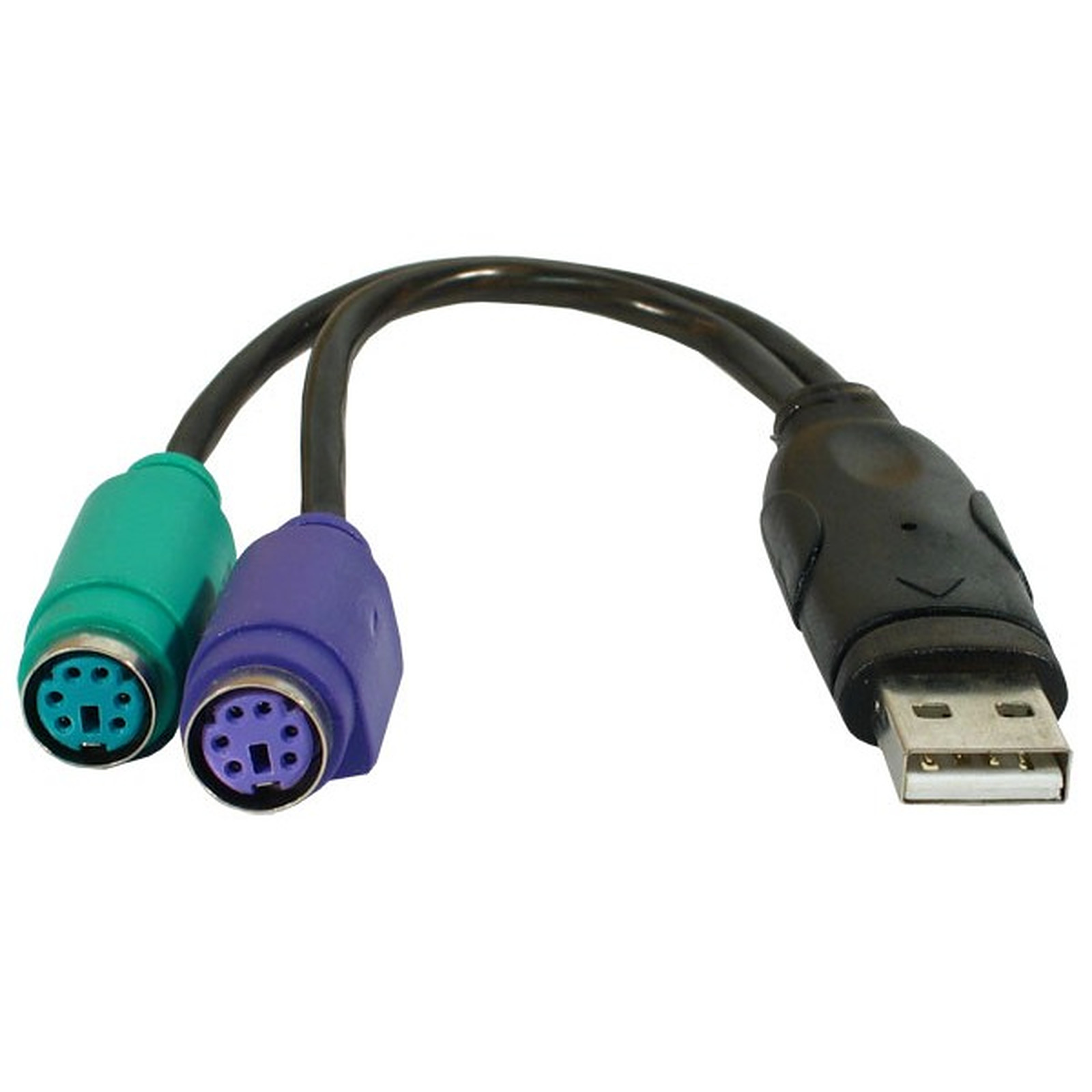 Adaptateur convertisseur USB pour clavier et souris PS/2 - USB Generique