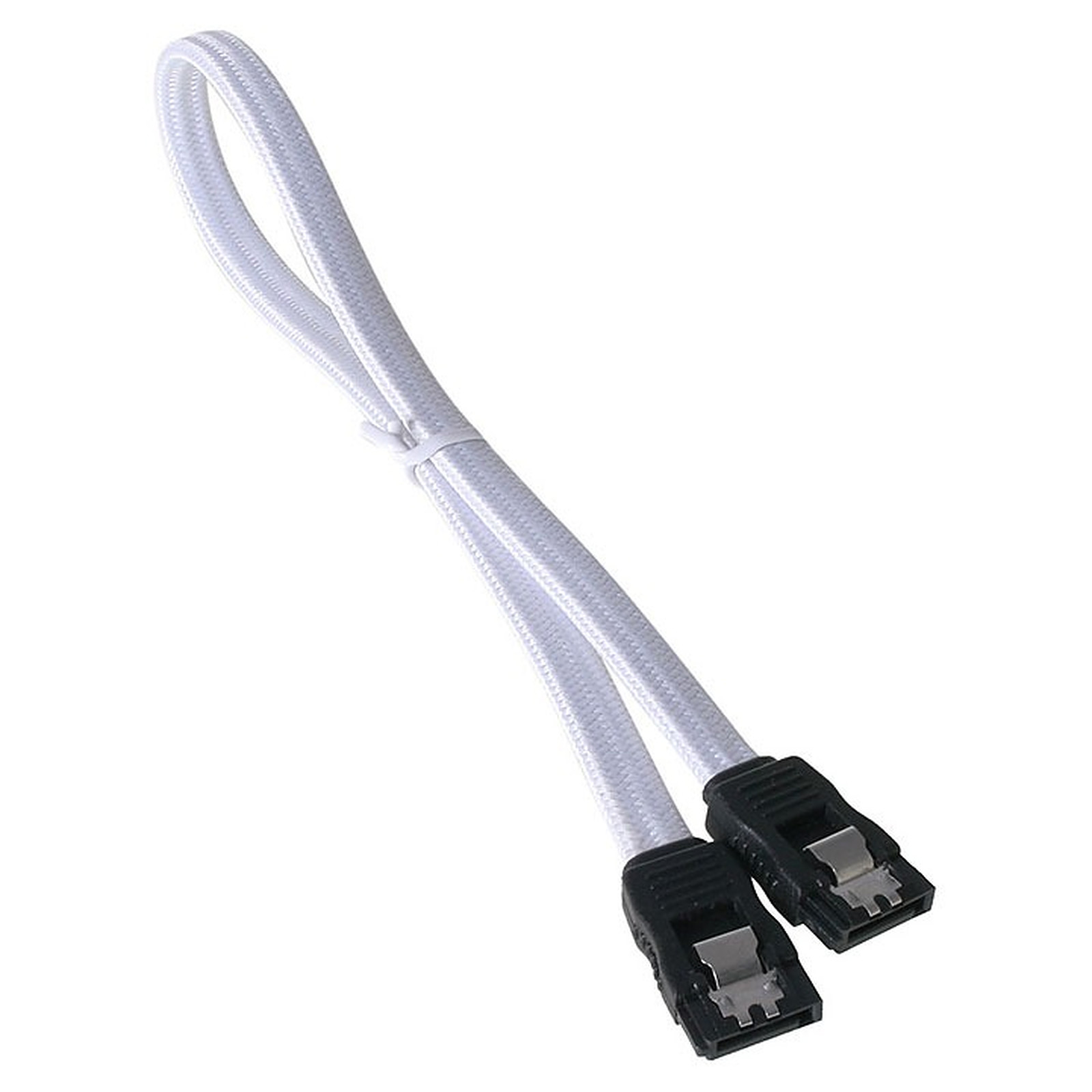 BitFenix Alchemy White - Cable SATA gaine 30 cm (coloris blanc) - Serial ATA BitFenix