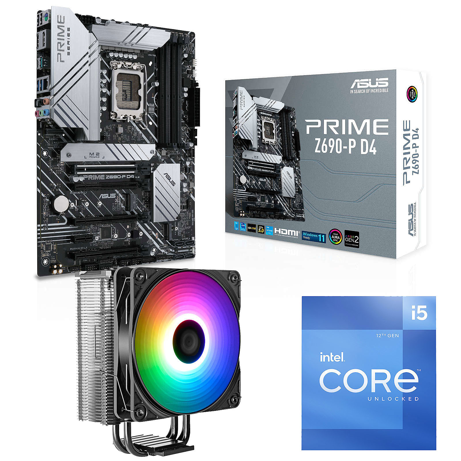 Kit Upgrade PC Core Intel Core i5-12600K ASUS PRIME Z690-P D4 - Kit upgrade PC ASUS