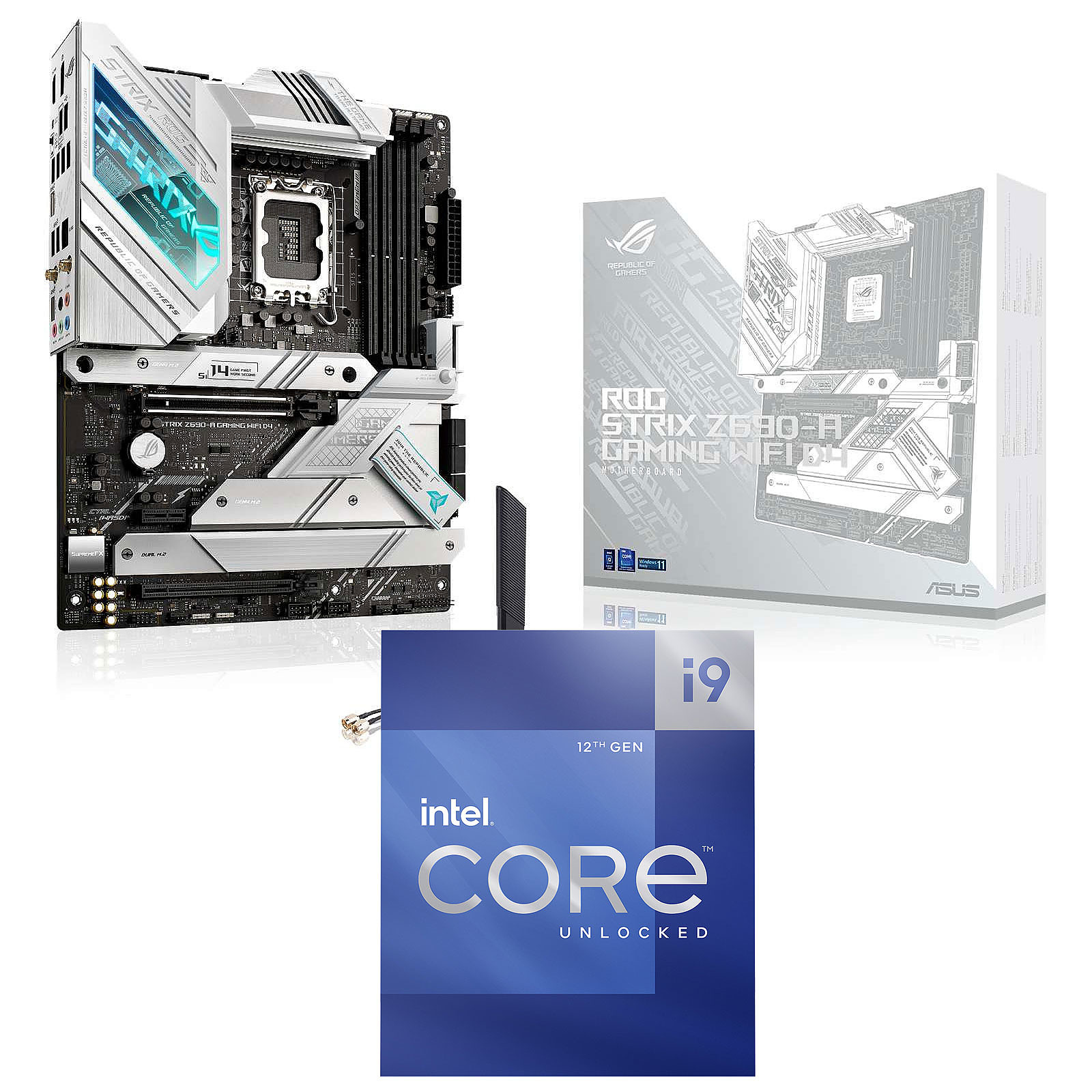 Kit Upgrade PC Core i9-12900K ASUS ROG STRIX Z690-A GAMING WIFI D4 - Kit upgrade PC ASUS