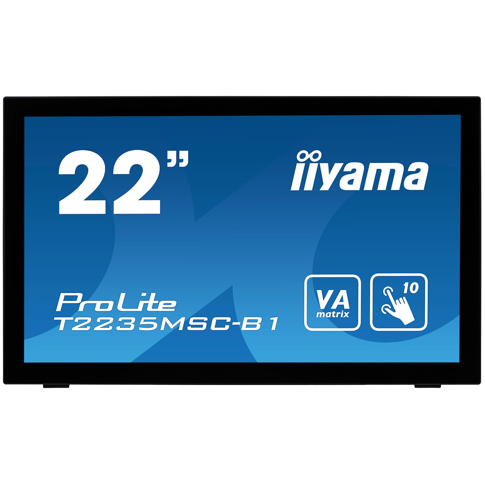 iiyama 21.5" LED Tactile - ProLite T2235MSC-B1 - Ecran PC iiyama