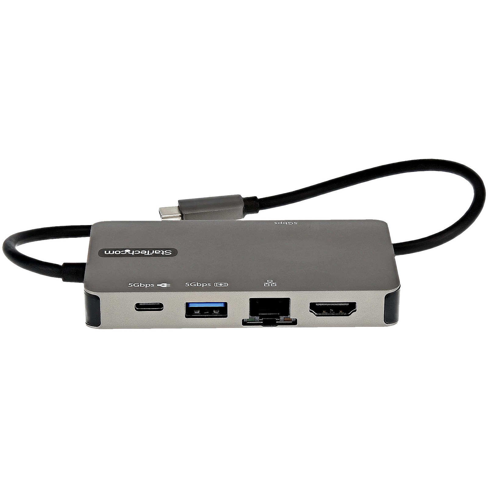StarTech.com Adaptateur multiport USB-C vers HDMI 4K ou VGA avec Hub USB 3.0, GbE et PD 100 W - Station d'accueil PC portable StarTech.com