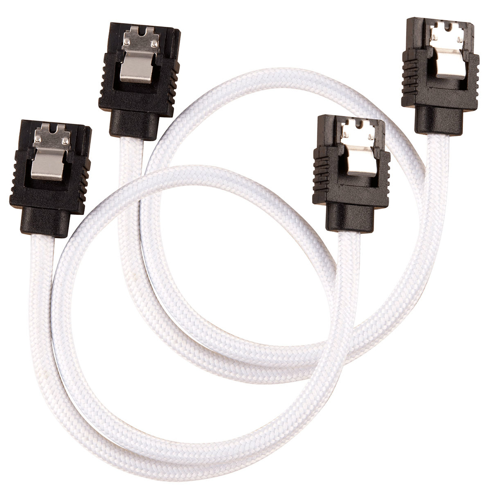 Corsair Cable SATA gaine Premium 30 cm (coloris blanc) - Serial ATA Corsair