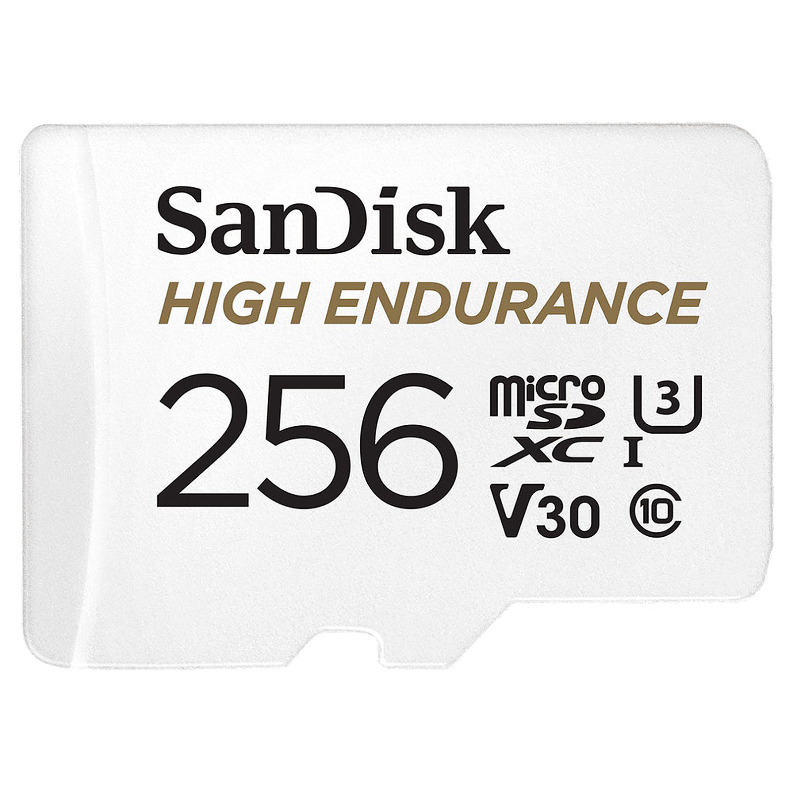 SanDisk High Endurance microSDXC UHS-I U3 V30 256 Go + Adaptateur SD - Carte memoire Sandisk
