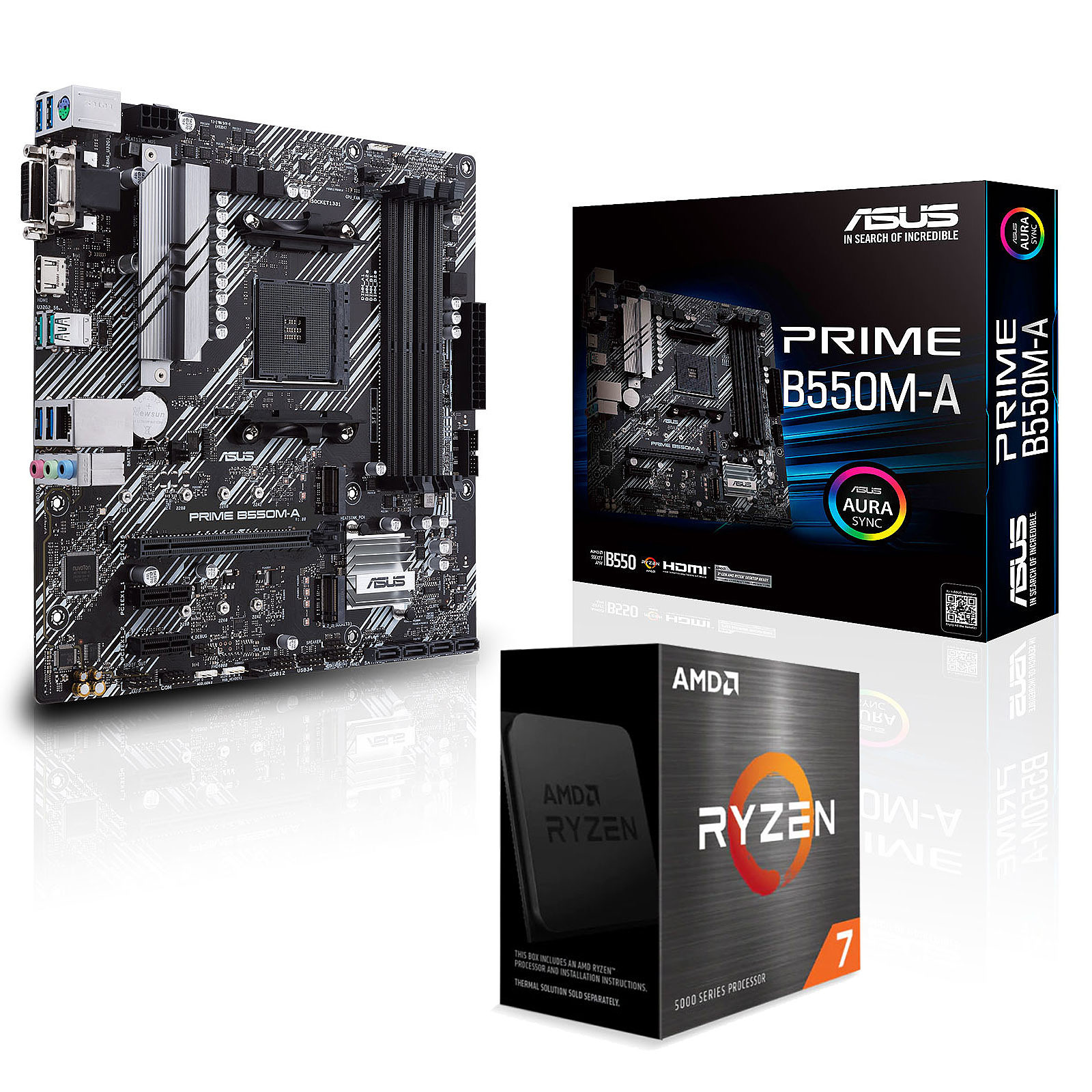 Kit Upgrade PC AMD Ryzen 7 5800X ASUS PRIME B550M-A - Kit upgrade PC ASUS