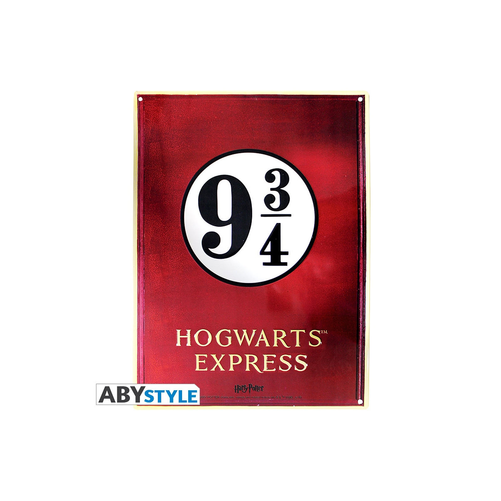 Harry Potter - Plaque metal Voie 9 3/4 (28x38) - Posters Abystyle
