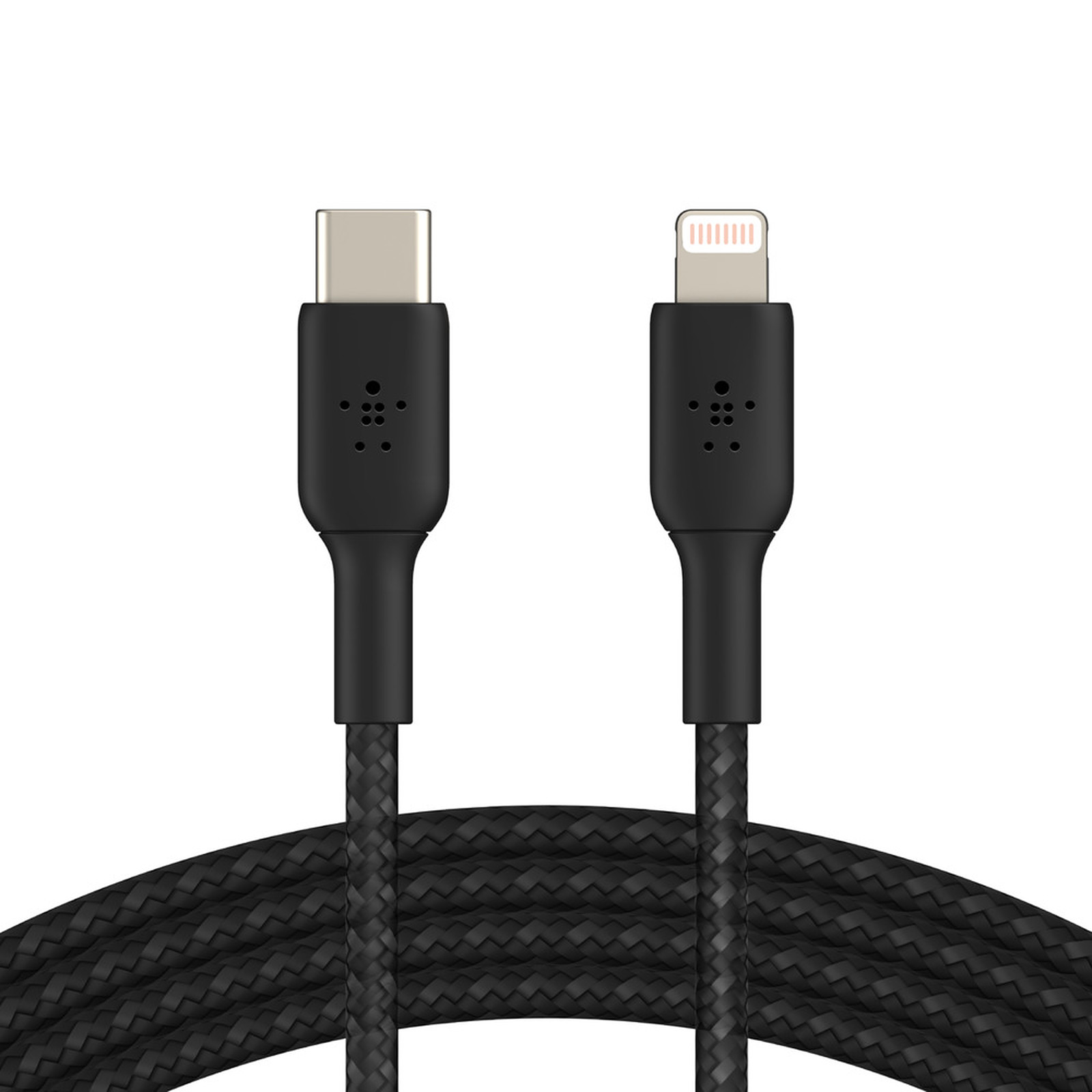 Belkin Cable USB-C vers Lightning MFI renforce (noir) - 2 m - Accessoires Apple Belkin