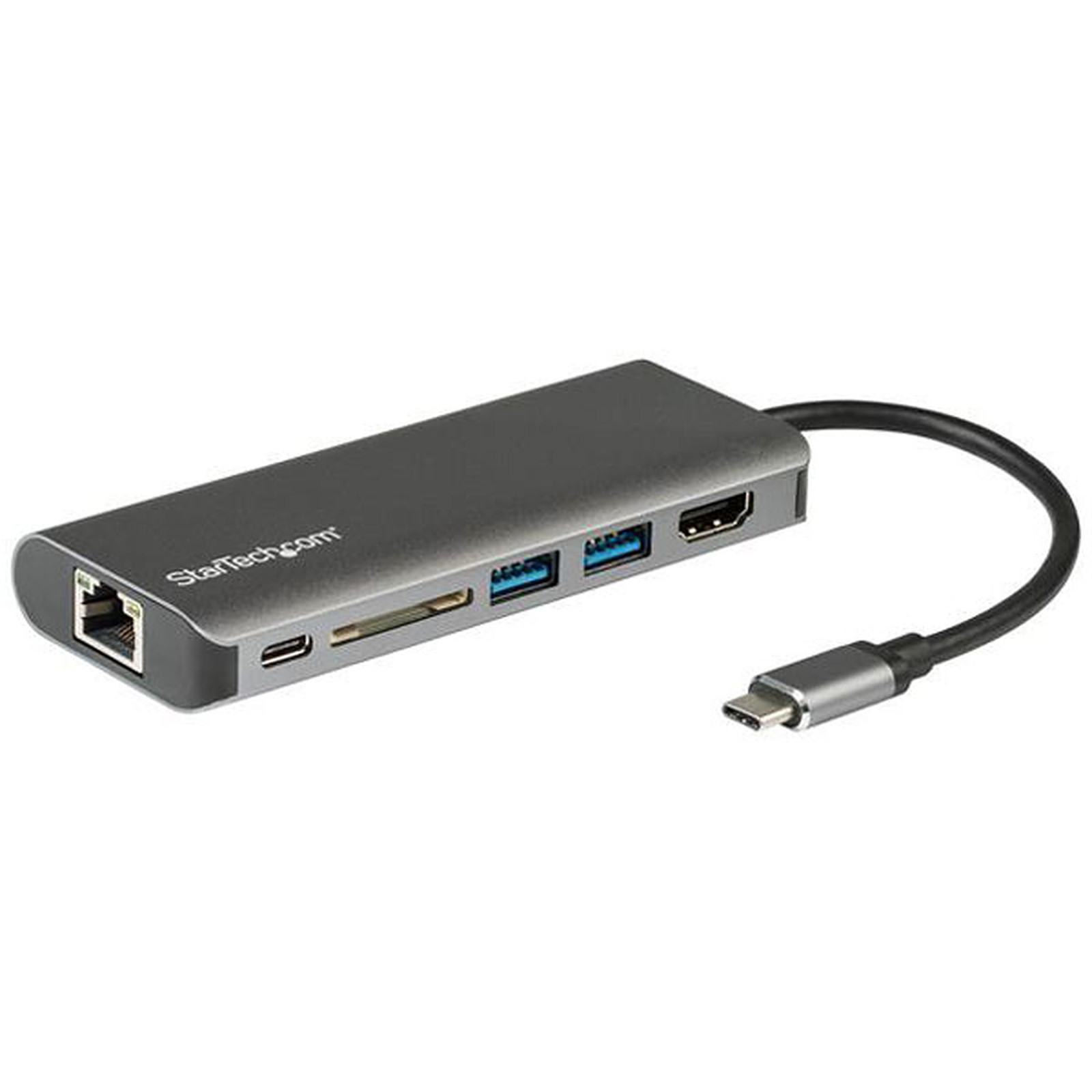 StarTech.com Adaptateur multiport AV numerique USB-C avec HDMI 4K - Lecteur de carte SD et PD - Station d'accueil PC portable StarTech.com