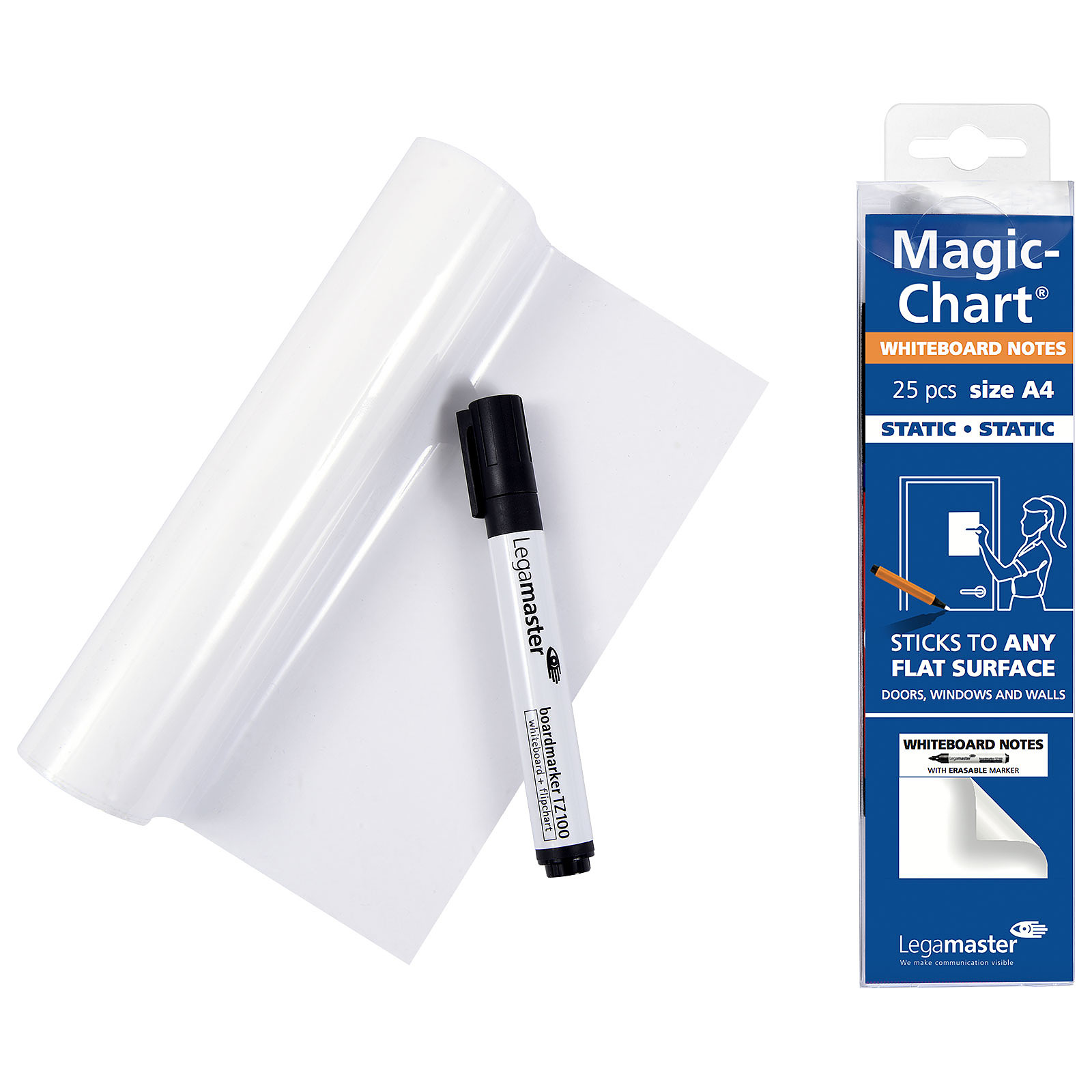 Legamaster Magic-Chart Whiteboard Notes A4 - Tableau blanc et paperboard Legamaster