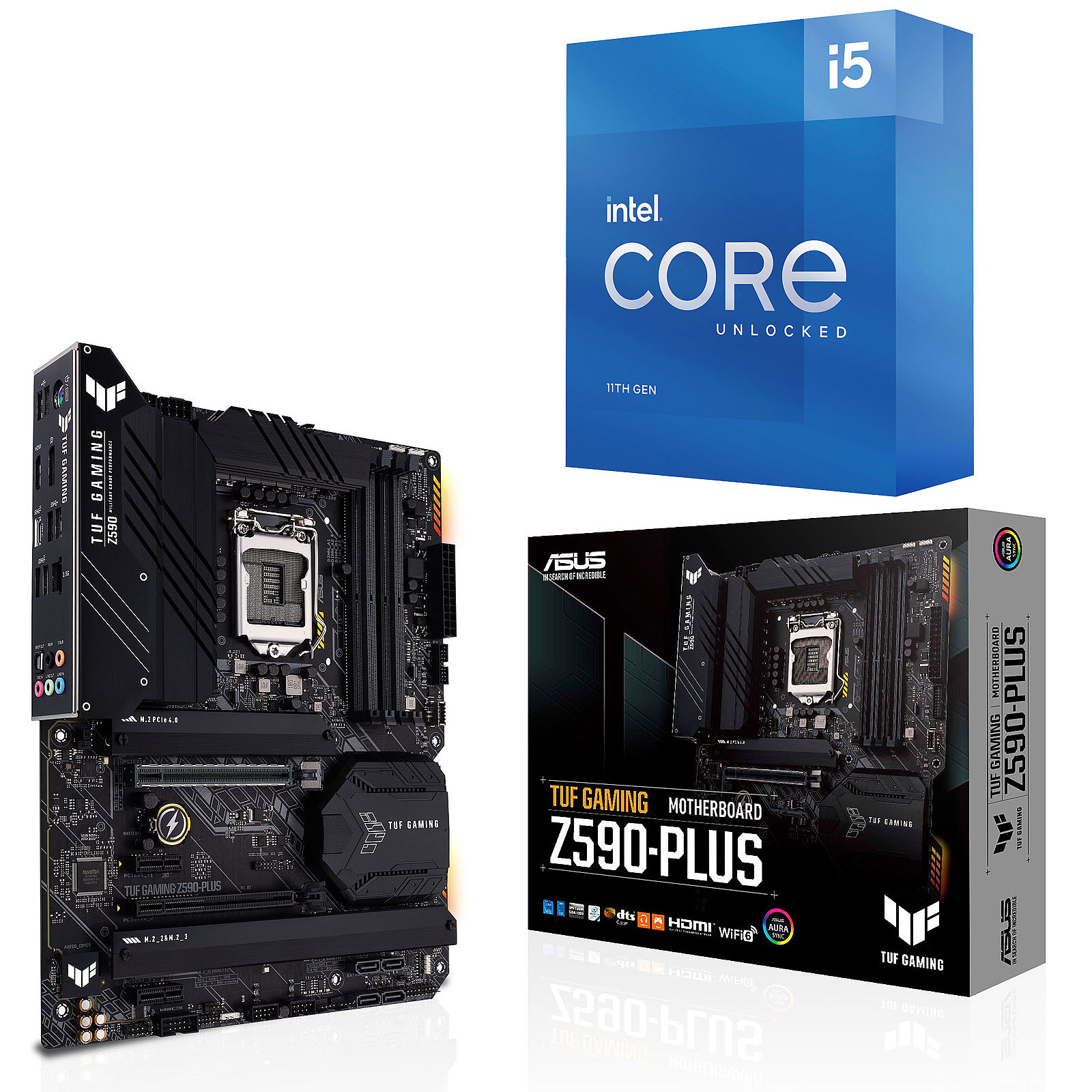 Kit Upgrade PC Core i5K ASUS TUF GAMING Z590-PLUS - Kit upgrade PC ASUS