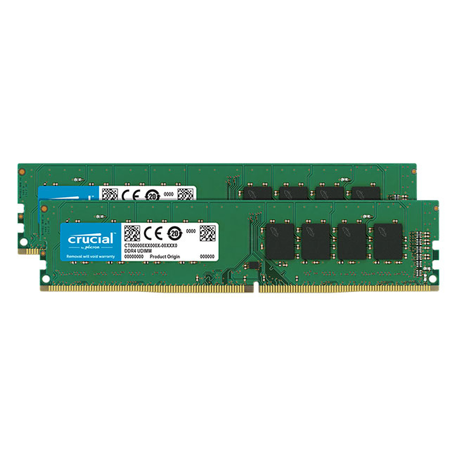 Crucial DDR4 32 Go (2 x 16 Go) 2666 MHz CL19 Dual Rank X8 - Memoire PC Crucial
