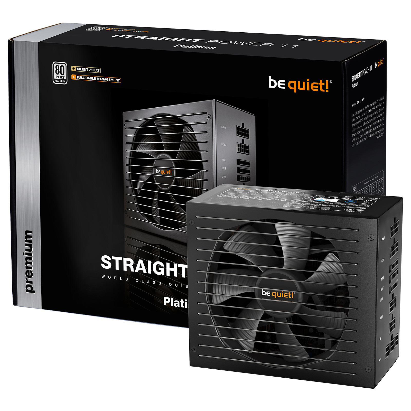 be quiet! Straight Power 11 550W 80PLUS Platinum - Alimentation PC Be Quiet !