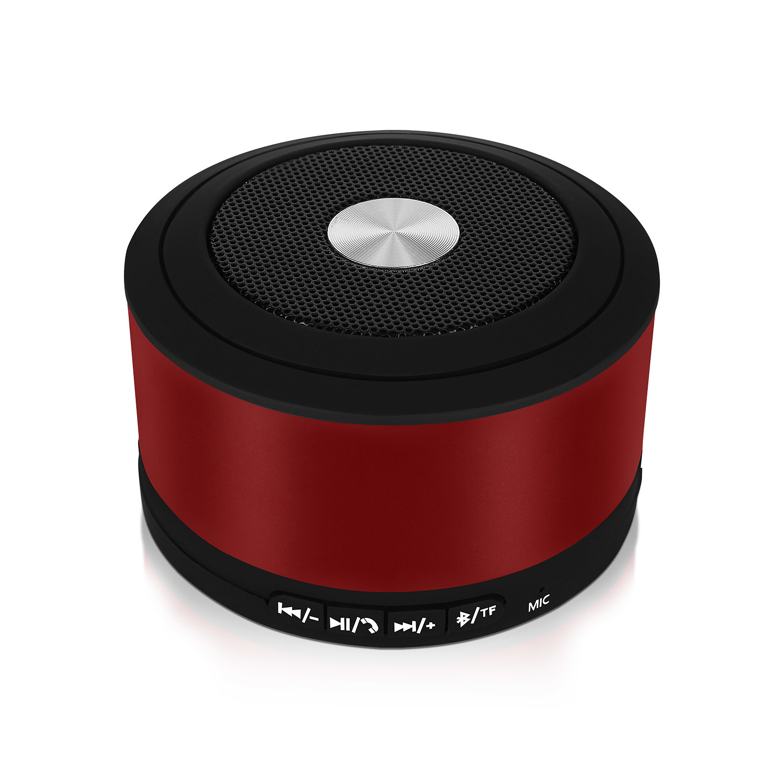 Avizar Enceinte Bluetooth avec Microphone et indicateur LED Autonomie 3H Venus Rouge - Enceinte Bluetooth Avizar