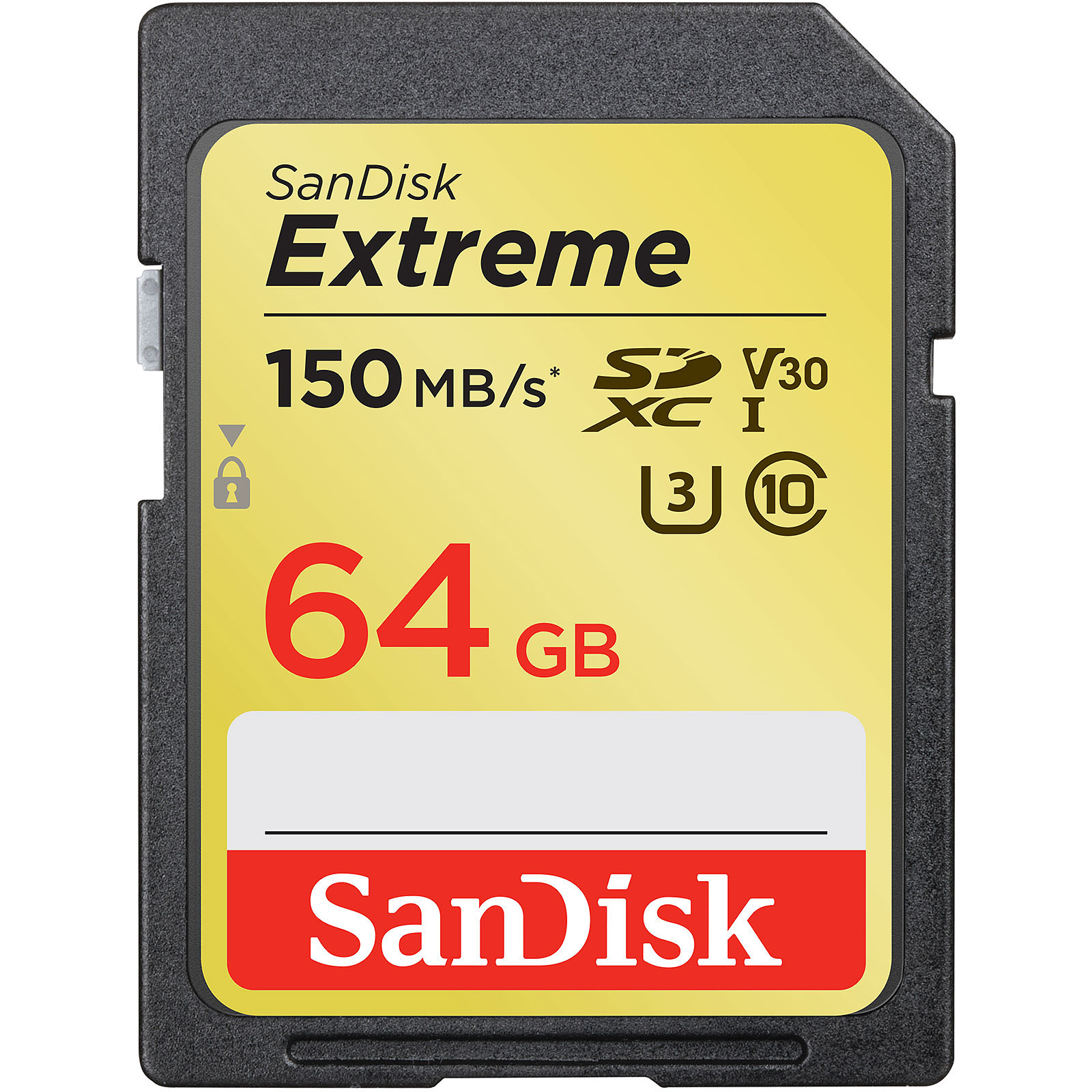 SanDisk Carte memoire SDXC Extreme UHS-I U3 64 Go - Carte memoire Sandisk
