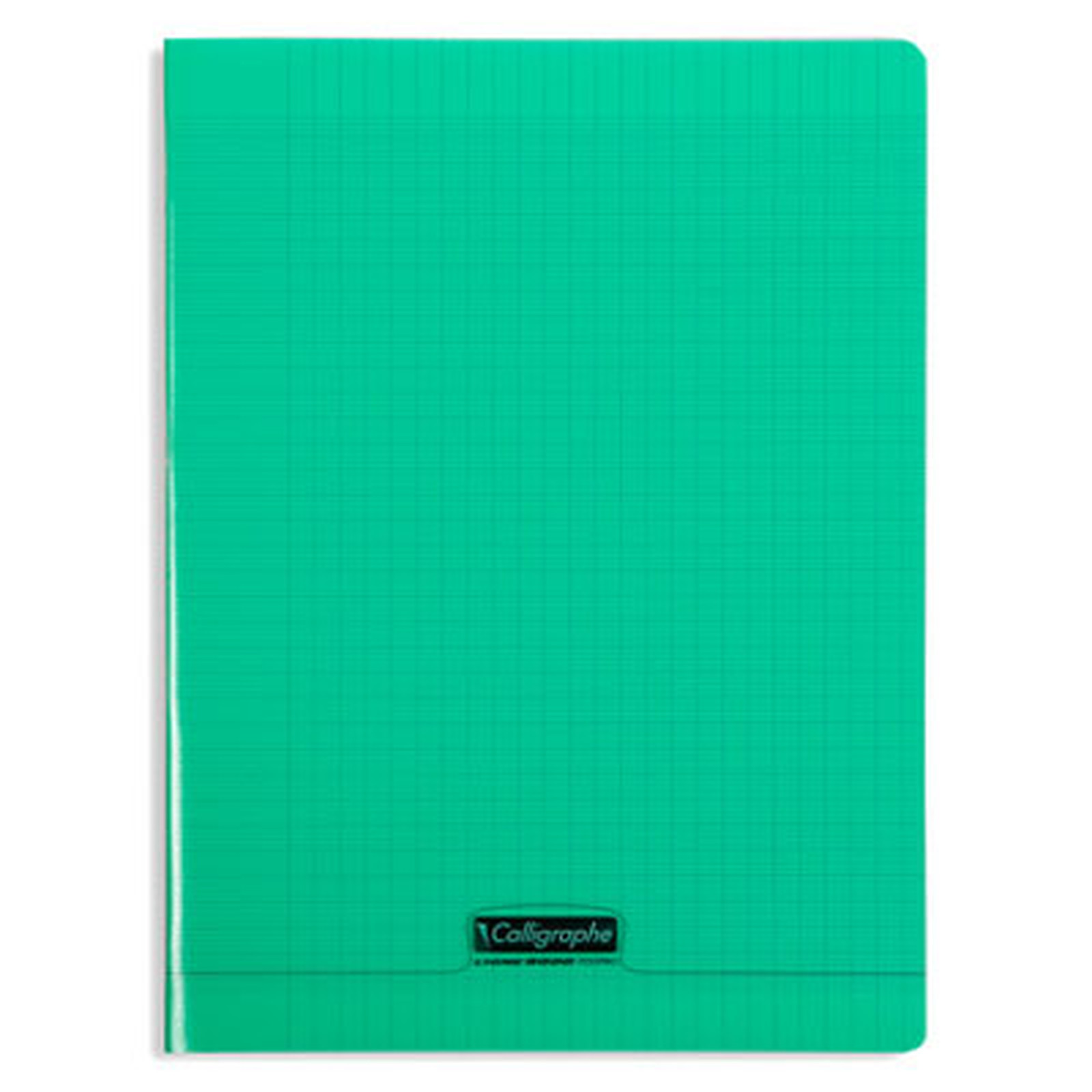 Calligraphe 8000 Polypro Cahier 96 pages 24 x 32 cm seyes grands carreaux Vert - Cahier Calligraphe