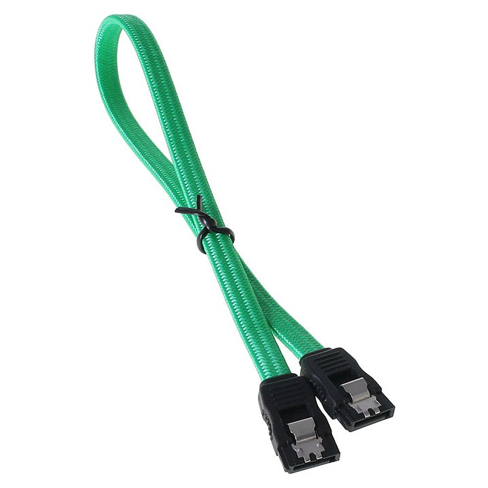 BitFenix Alchemy Green - Cable SATA gaine 30 cm (coloris vert) - Serial ATA BitFenix